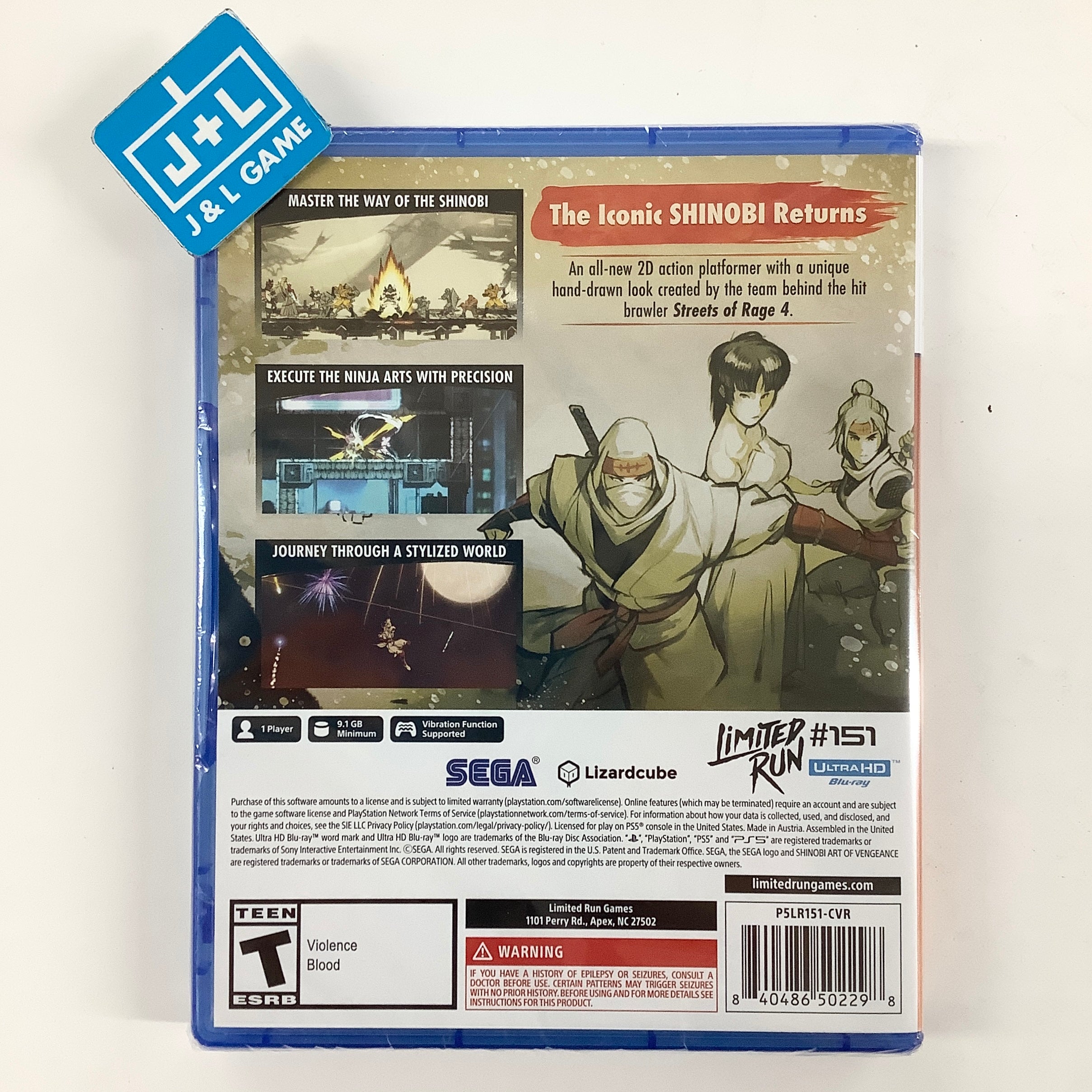 Shinobi: Art of Vengeance (Limited Run #151) - (PS5) PlayStation 5 Video Games Limited Run Games