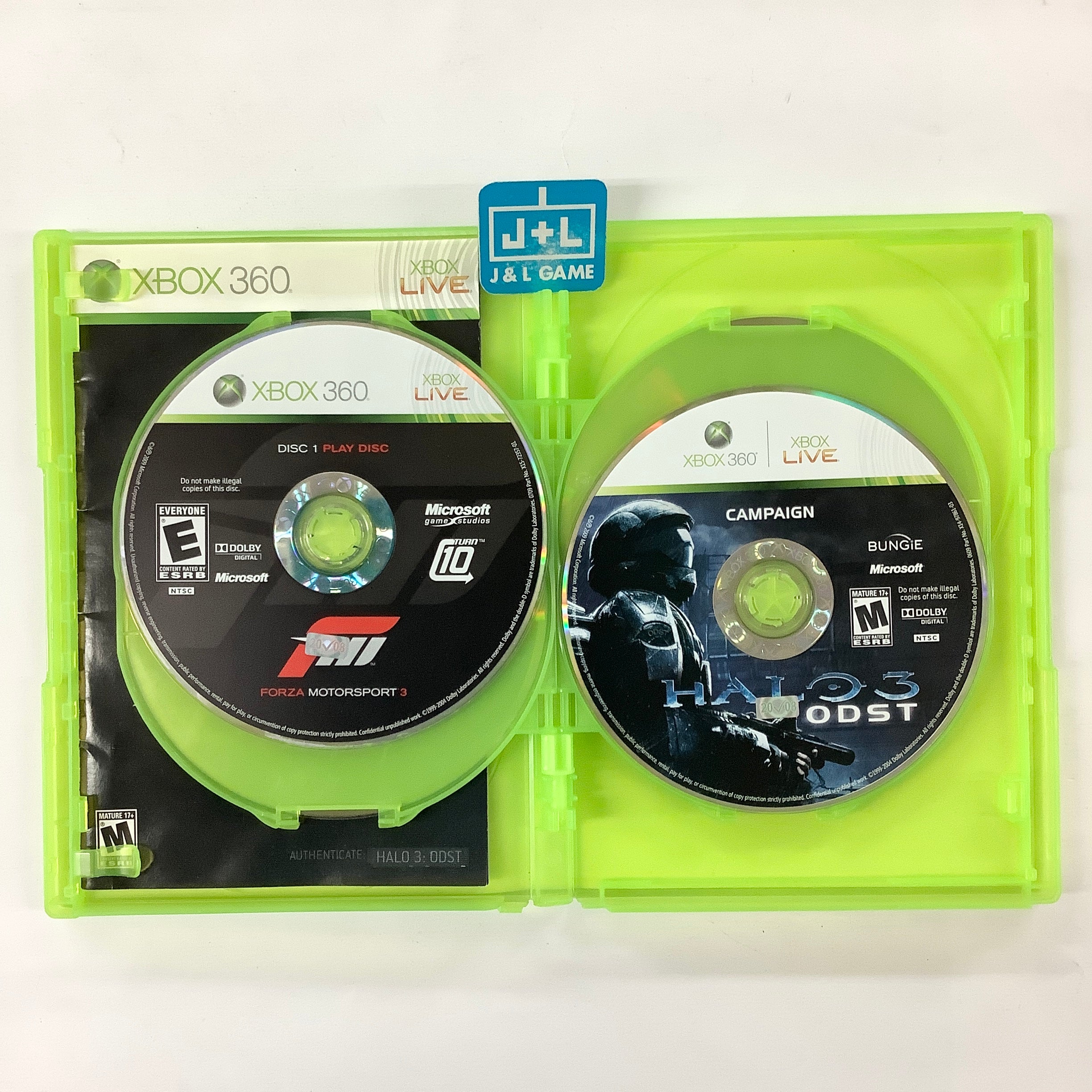 Forza Motorsport 3 & Halo 3: ODST Combo Pack - Xbox 360 [Pre-Owned] Video Games Microsoft Game Studios   