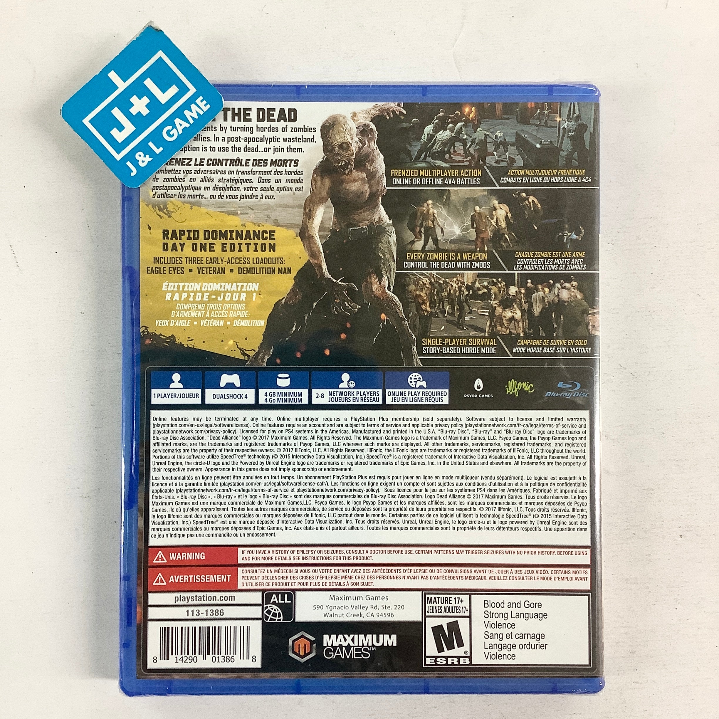 Dead Alliance (Day One Edition) - (PS4) PlayStation 4 Video Games Maximum Games