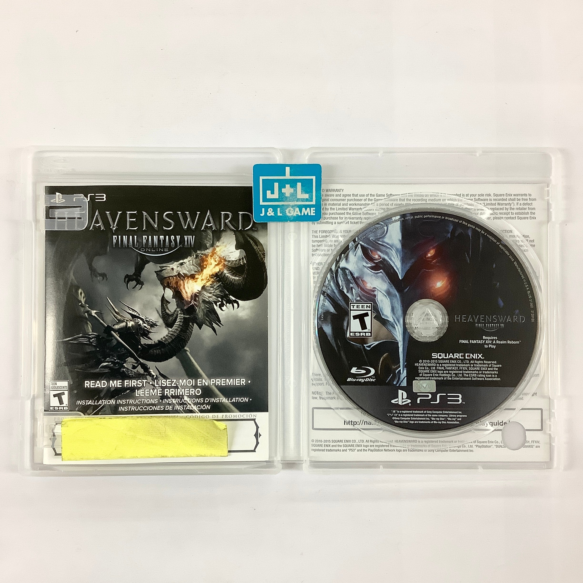 Final Fantasy XIV Online: Heavensward - (PS3) PlayStation 3 Video Games Square Enix   