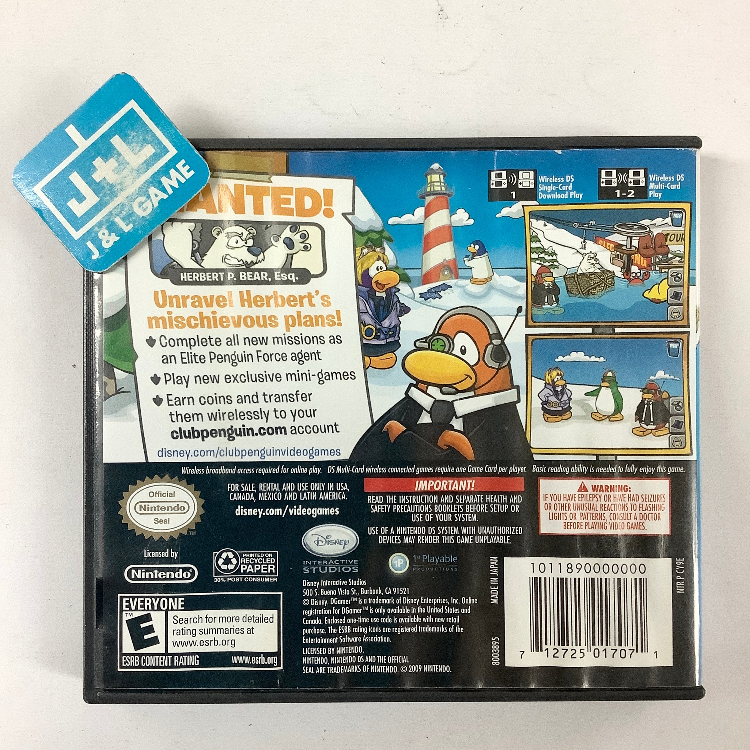 Disney Club Penguin: Elite Penguin Force Herbert's Revenge - (NDS) Nintendo DS [Pre-Owned] Video Games Disney Interactive Studios   