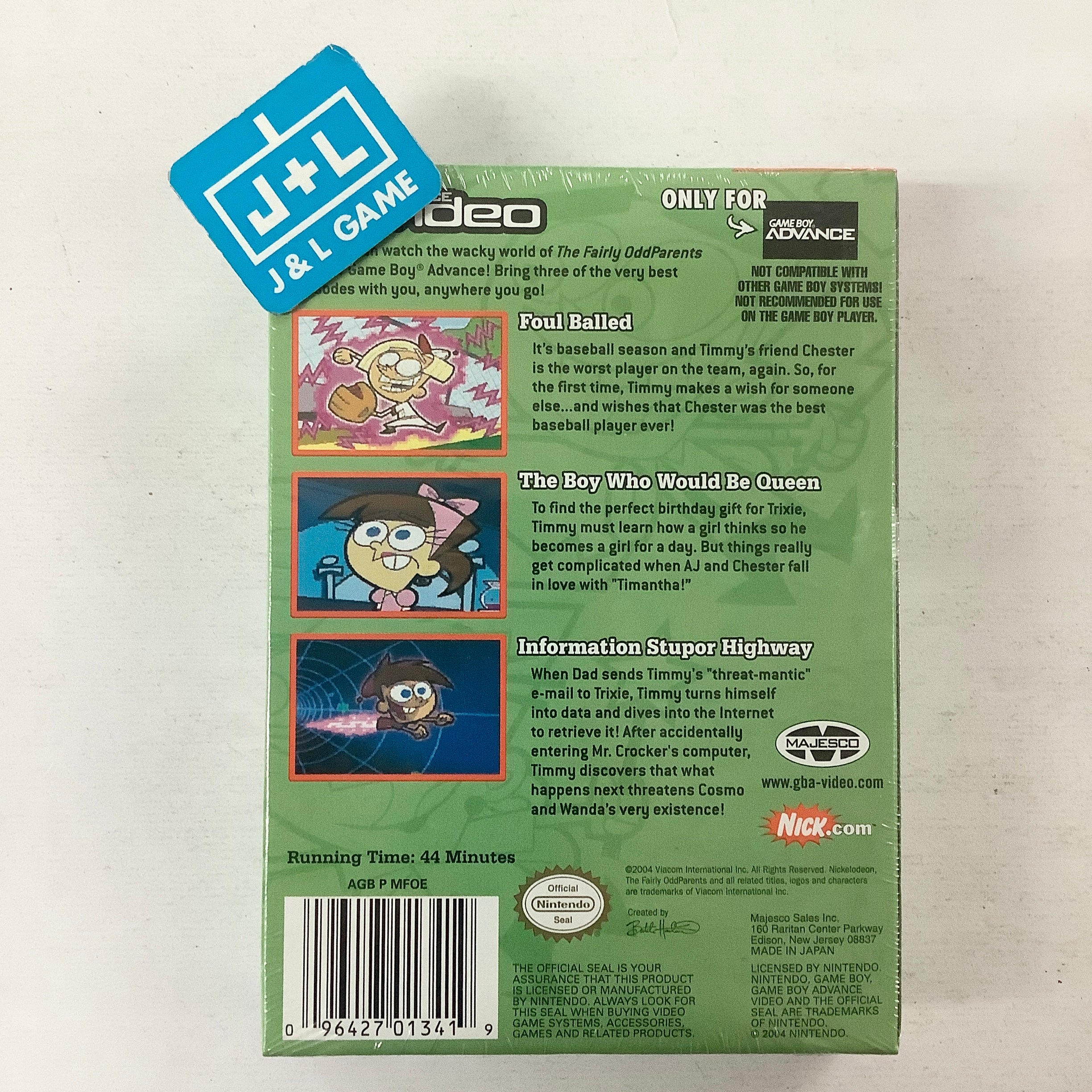 Game Boy Advance Video: The Fairly OddParents! - Volume 1 - (GBA) Game Boy Advance Video Games Majesco   