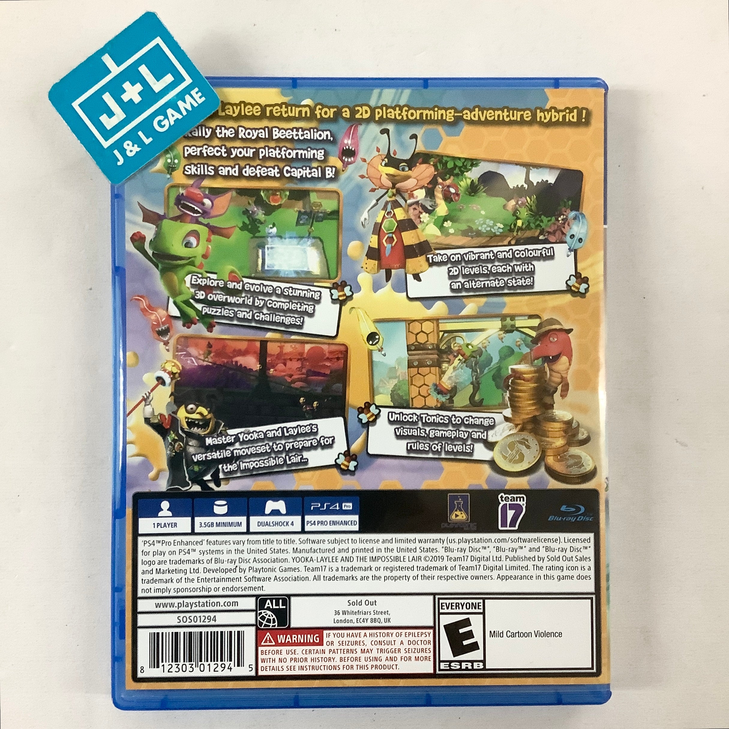 Yooka-Laylee and the Impossible Lair - (PS4) PlayStation 4 [Pre-Owned] Video Games Team 17