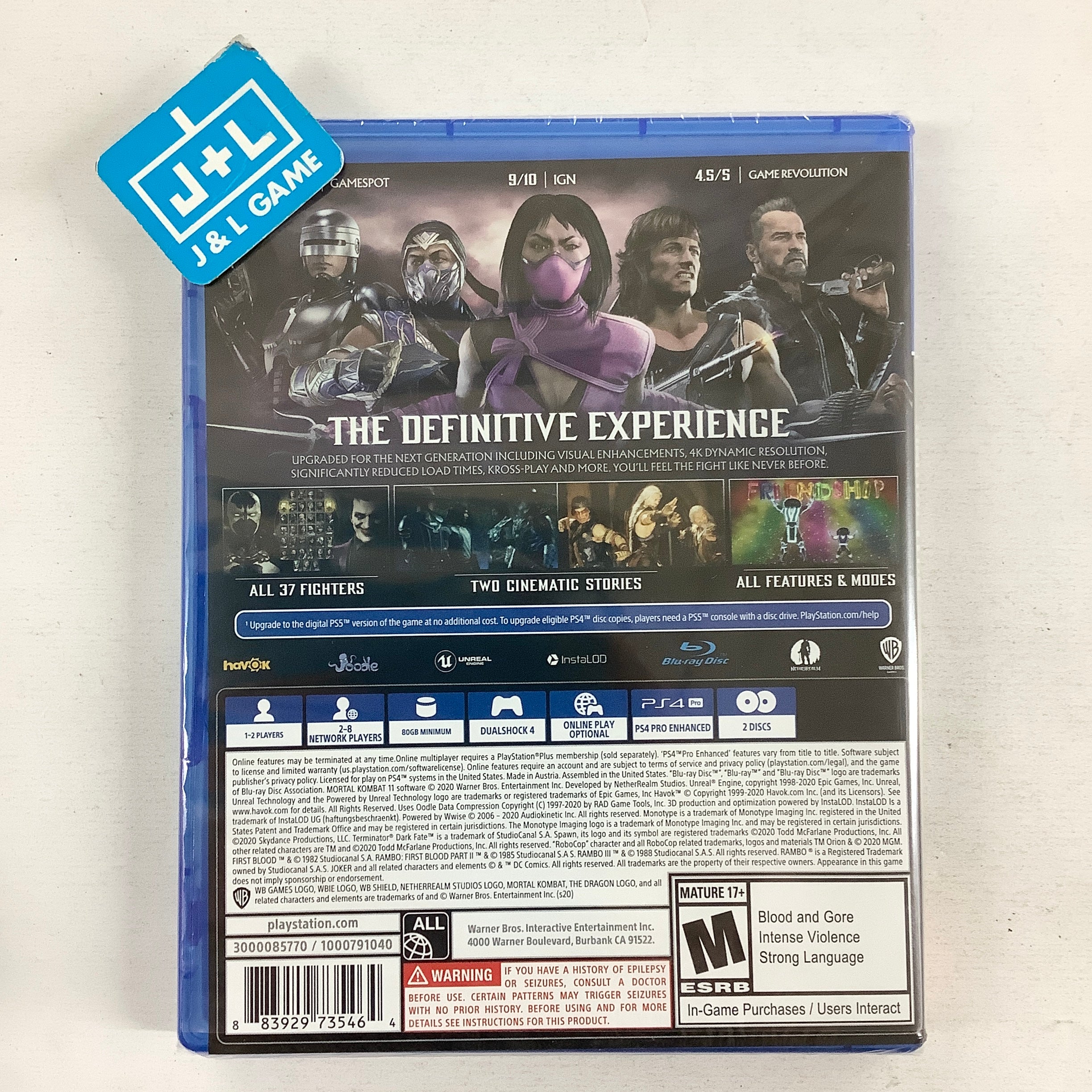 Mortal Kombat 11 Ultimate - (PS4) PlayStation 4 Video Games WB Games