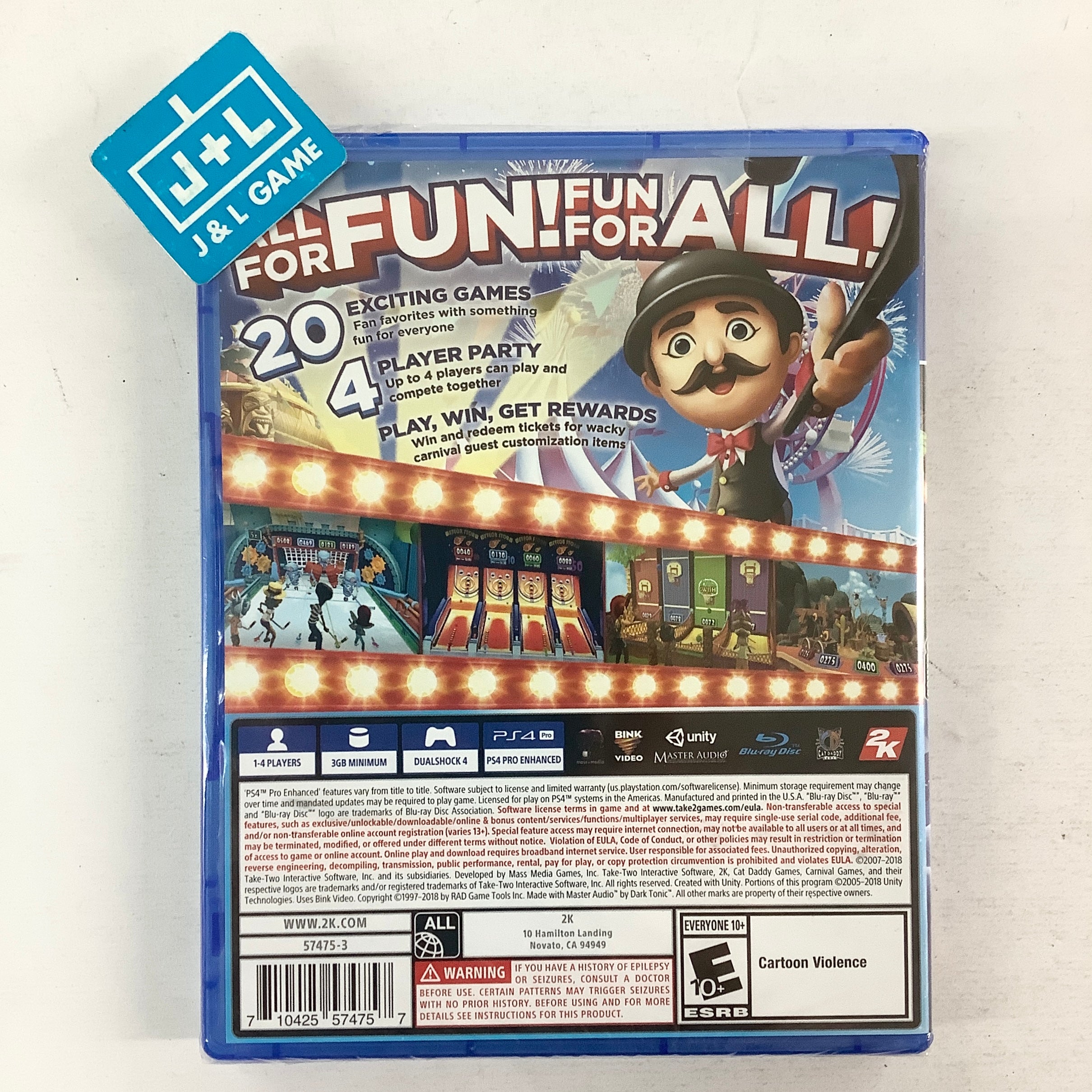 Carnival Games - (PS4) PlayStation 4 Video Games 2K Games