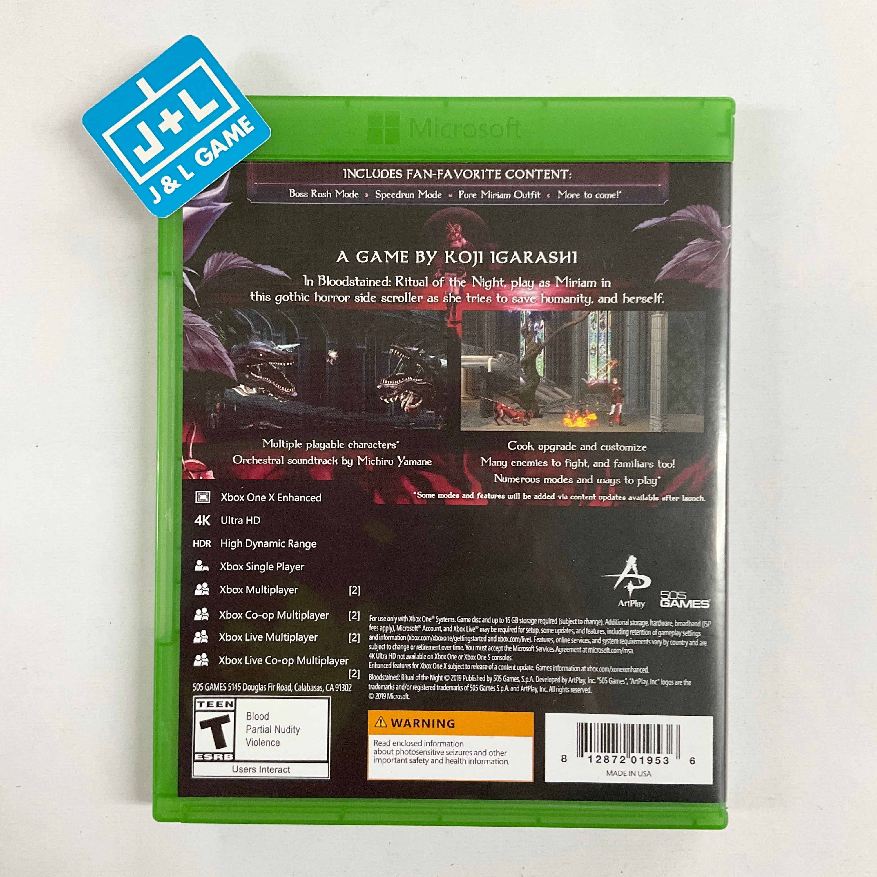 Bloodstained: Ritual of the Night - (XB1) Xbox One [Pre-Owned] Video Games 505 Games   