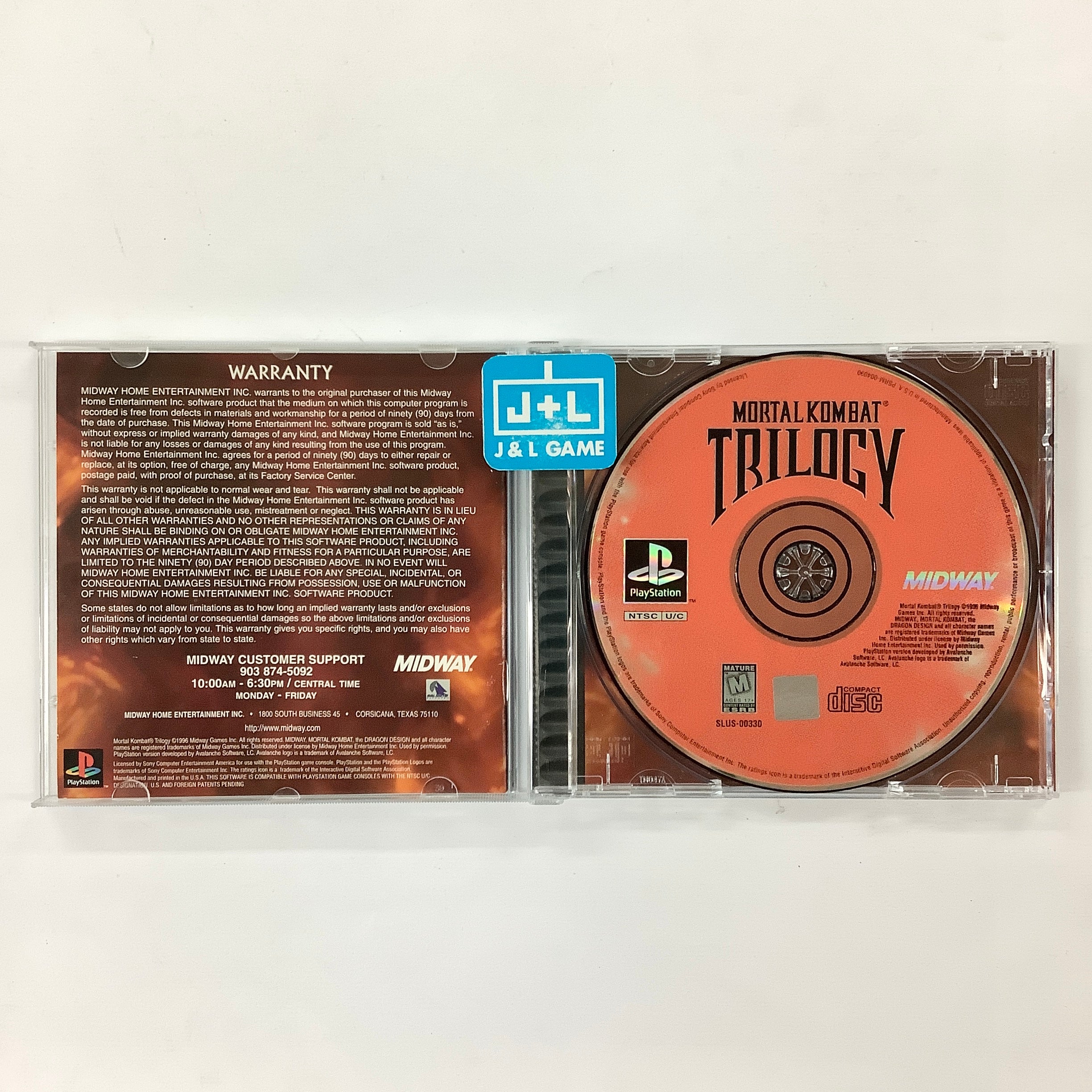 Mortal Kombat Trilogy - (PS1) PlayStation 1 [Pre-Owned] Video Games Midway   