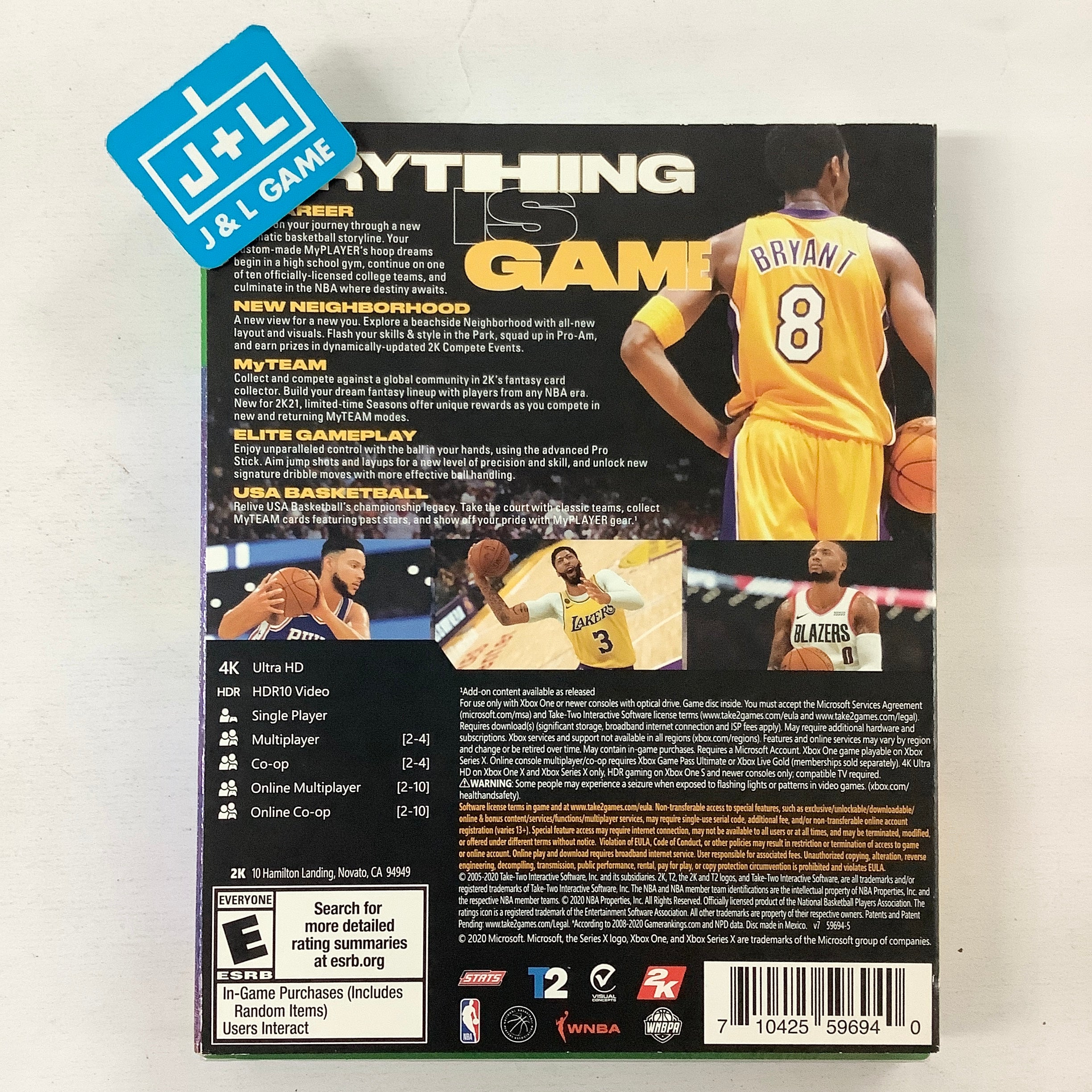 NBA 2K21 (Mamba Forever Edition) - (XB1) Xbox One Video Games 2K   
