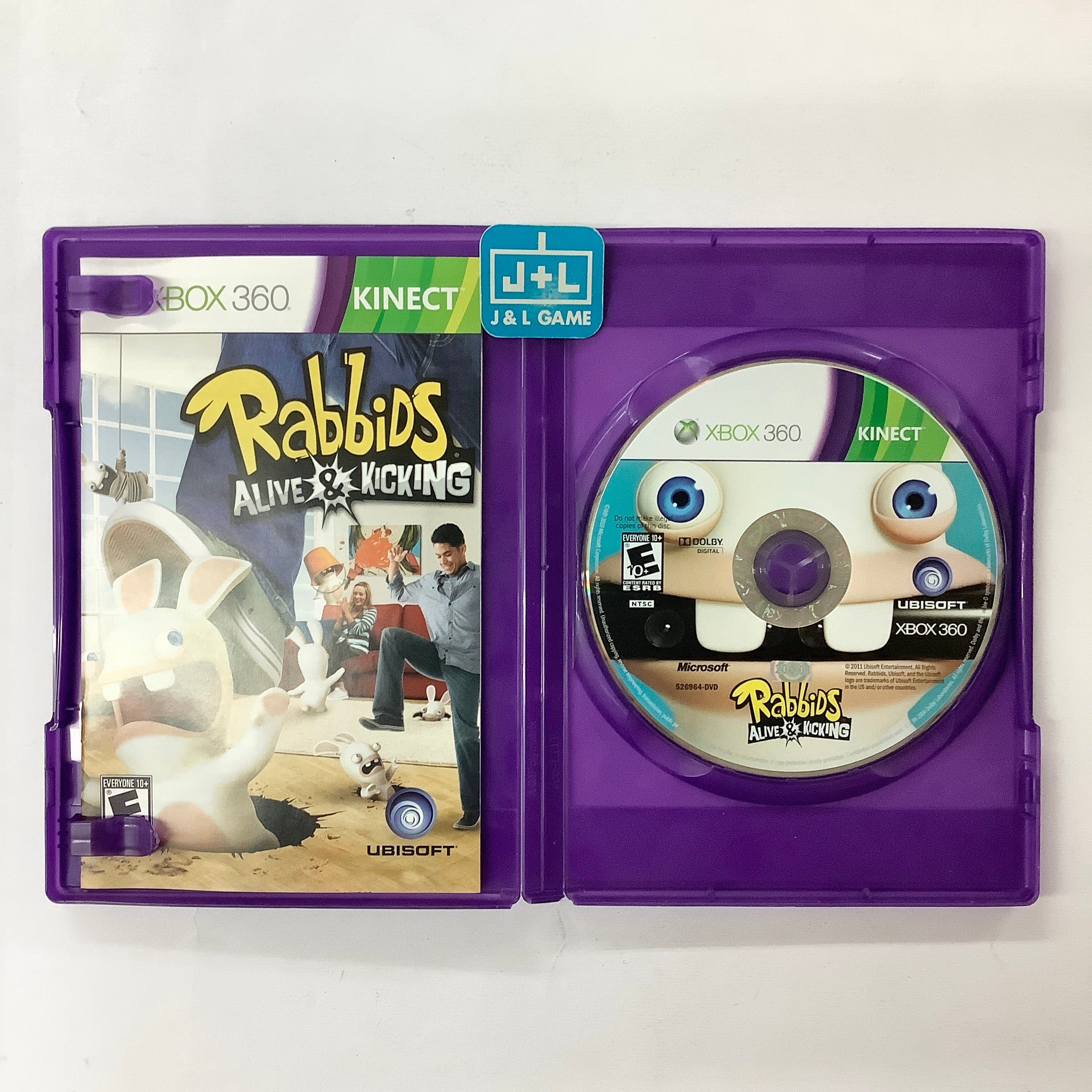 Raving Rabbids: Alive & Kicking (Kinect Required) - Xbox 360 [Pre-Owned] Video Games Ubisoft   
