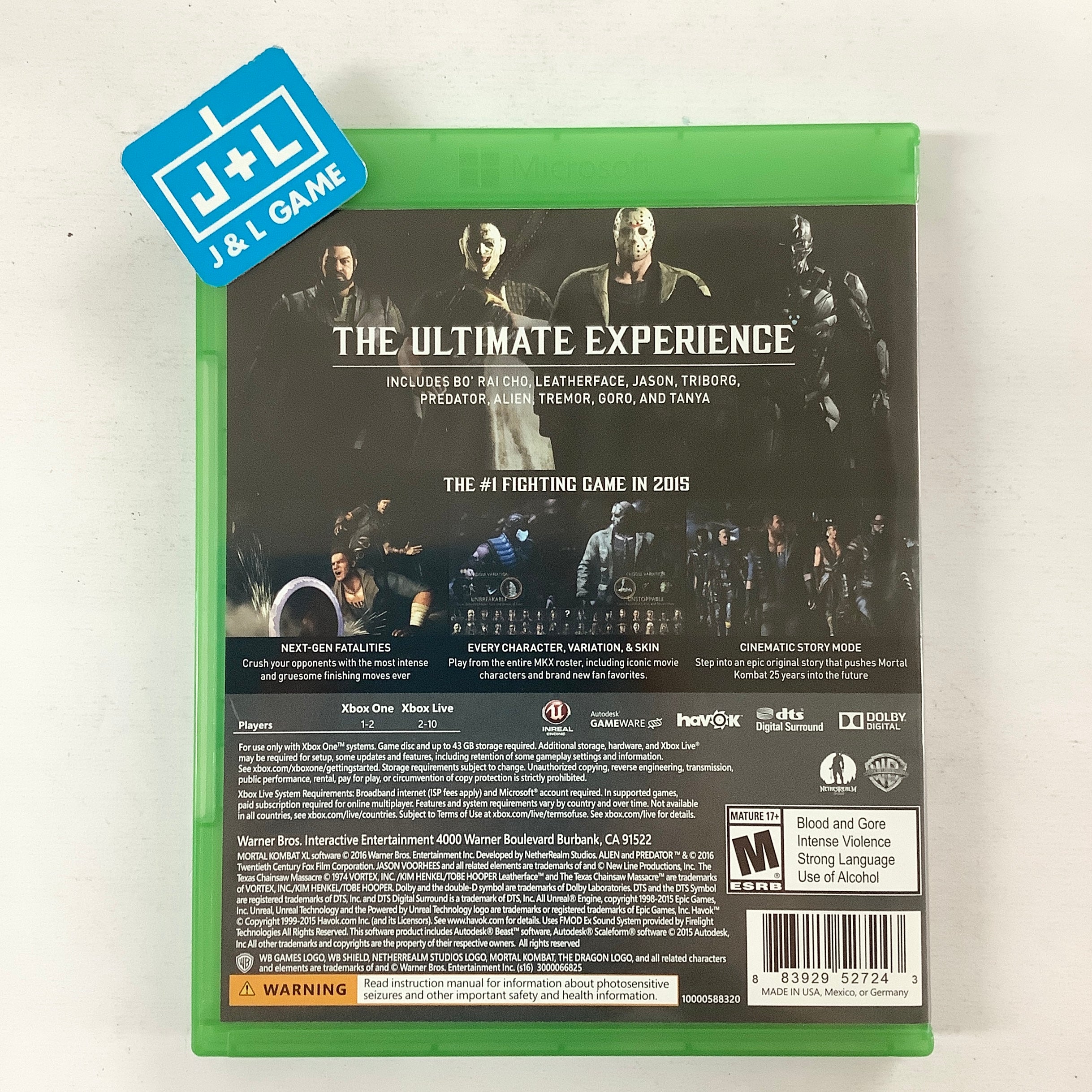 Mortal Kombat XL - (XB1) Xbox One [Pre-Owned] | J&L Game