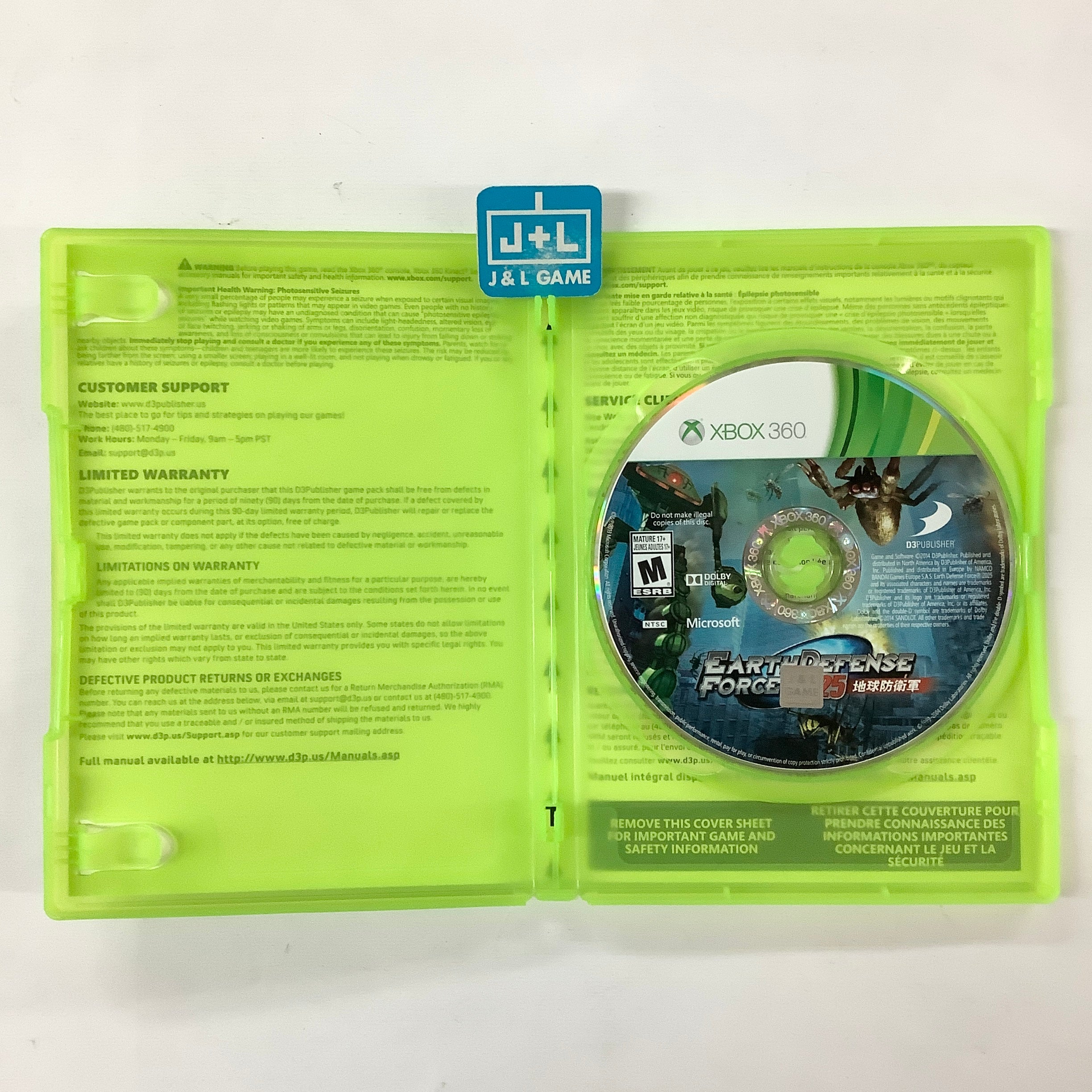 Earth Defense Force 2025 - Xbox 360 [Pre-Owned] Video Games D3 Publisher   