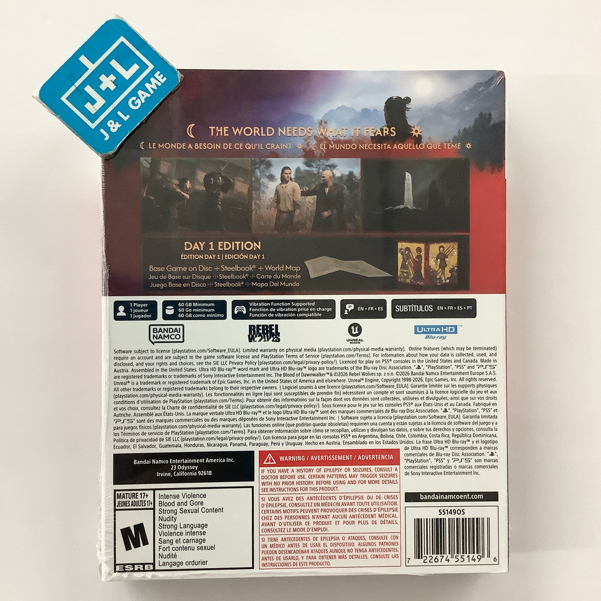 The Blood of Dawnwalker (Day 1 Edition) - (PS5) PlayStation 5 Video Games Bandai Namco