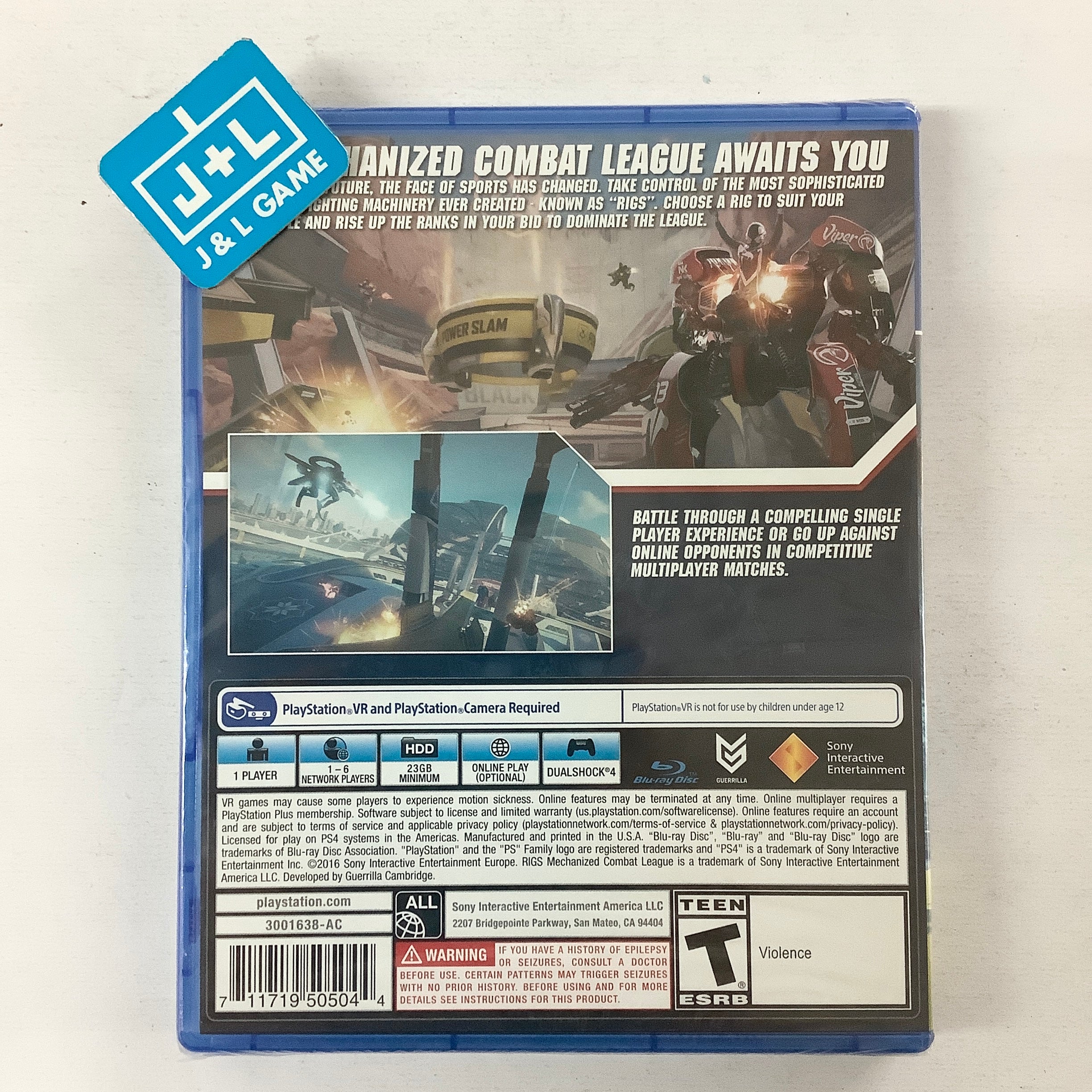 RIGS: Mechanized Combat League (PlayStation VR) - (PS4) PlayStation 4 Video Games Sony Interactive Entertainment   
