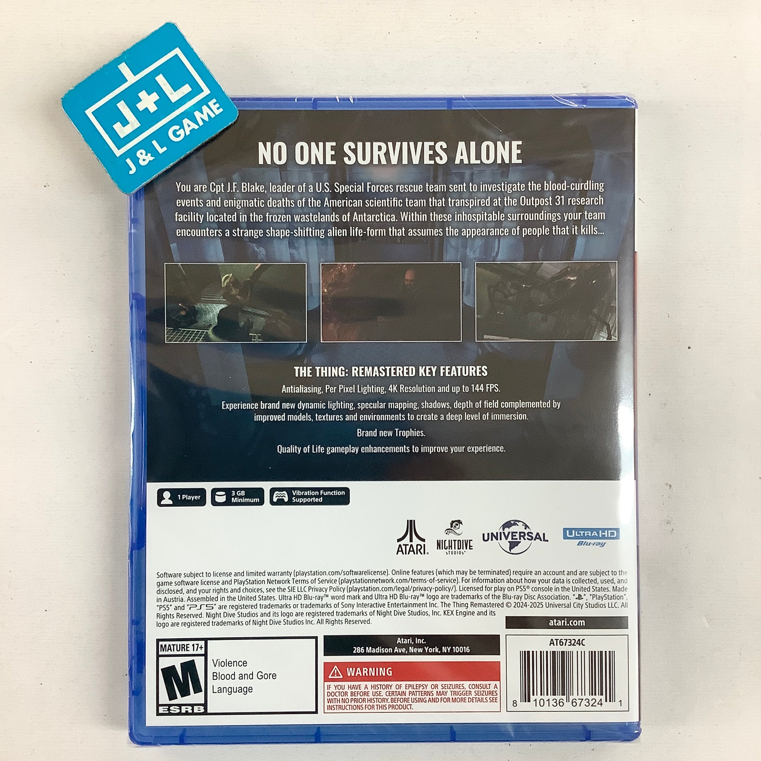 The Thing: Remastered - (PS5) PlayStation 5 Video Games Atari
