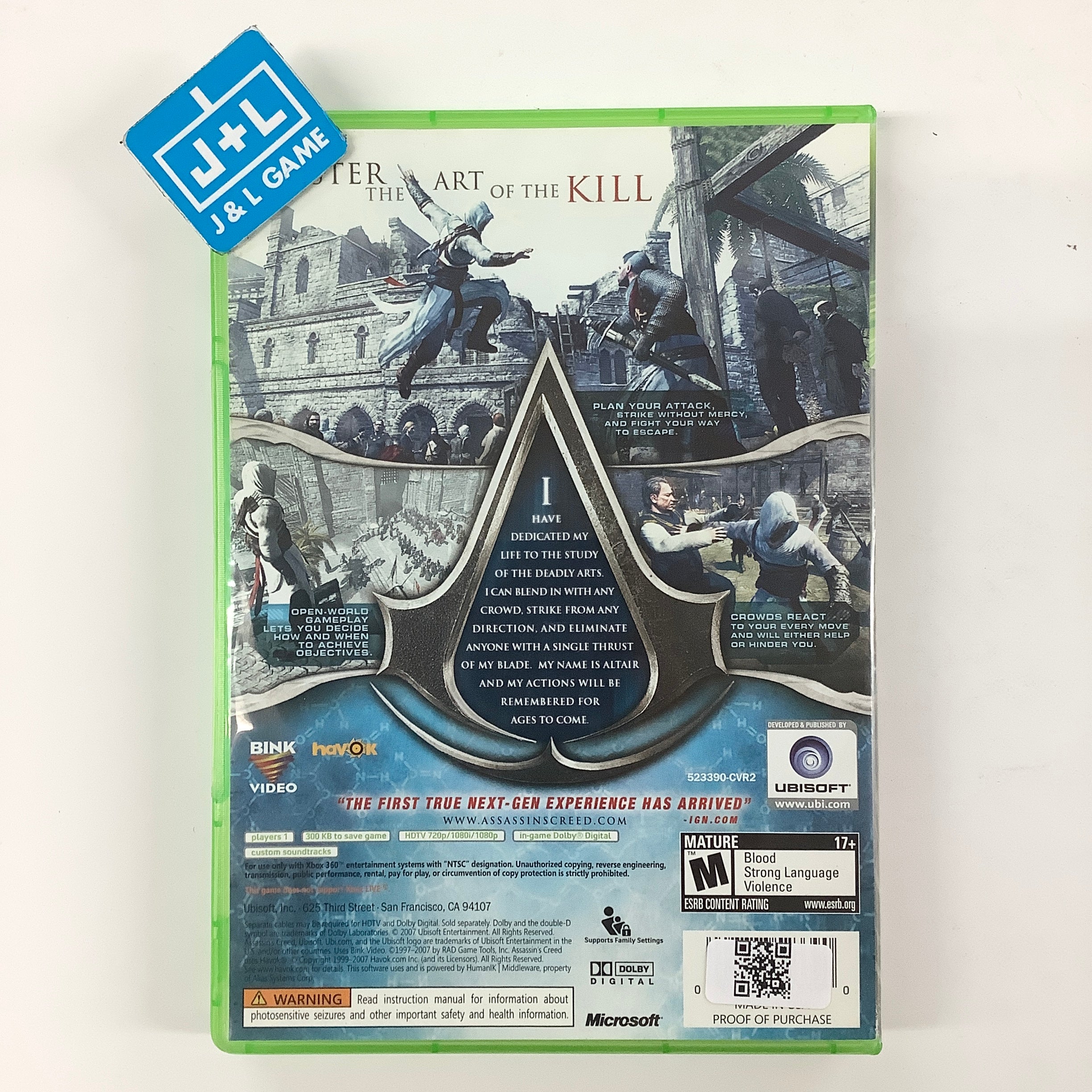 Assassin's Creed (Platinum Hits) - Xbox 360 [Pre-Owned]