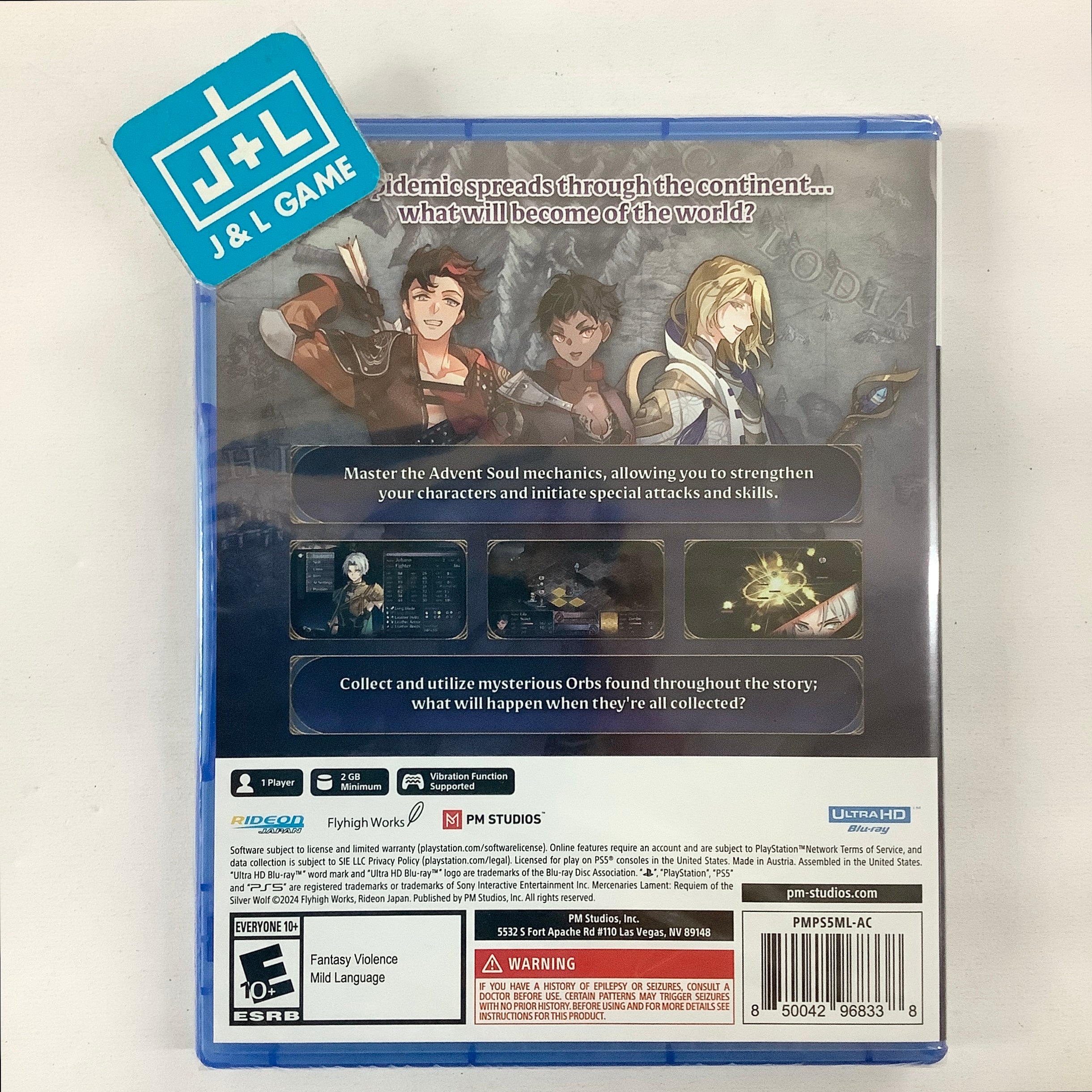 Mercenaries Lament: Requiem Of The Silver Wolf - (PS5) PlayStation 5 Video Games PM Studios   