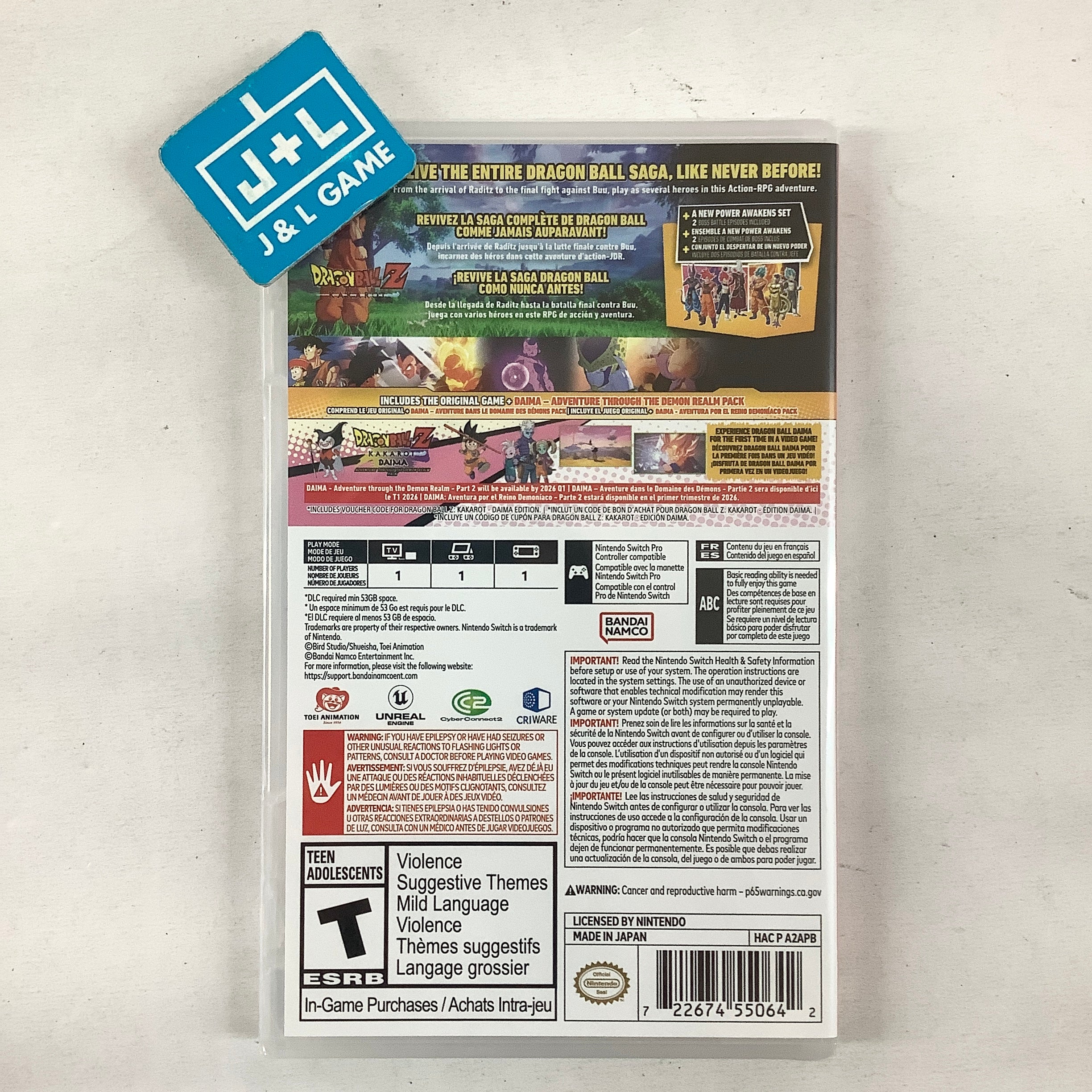 Dragon Ball Z Kakarot (Daima Edition) - (NSW) Nintendo Switch Video Games BANDAI NAMCO Entertainment