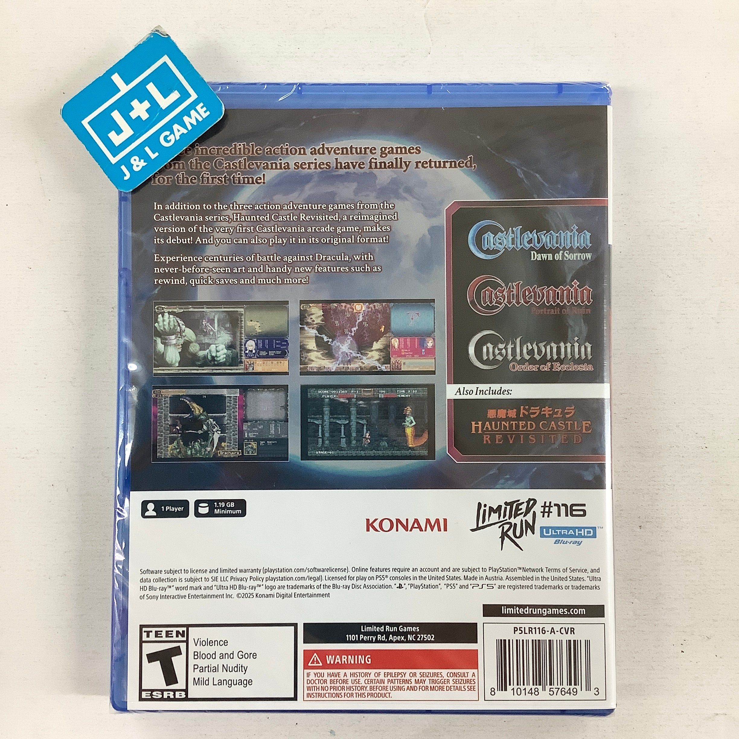 Castlevania Dominus Collection (Order of Ecclesia Cover) (Limited Run #116) - (PS5) PlayStation 5 Video Games Limited Run Games