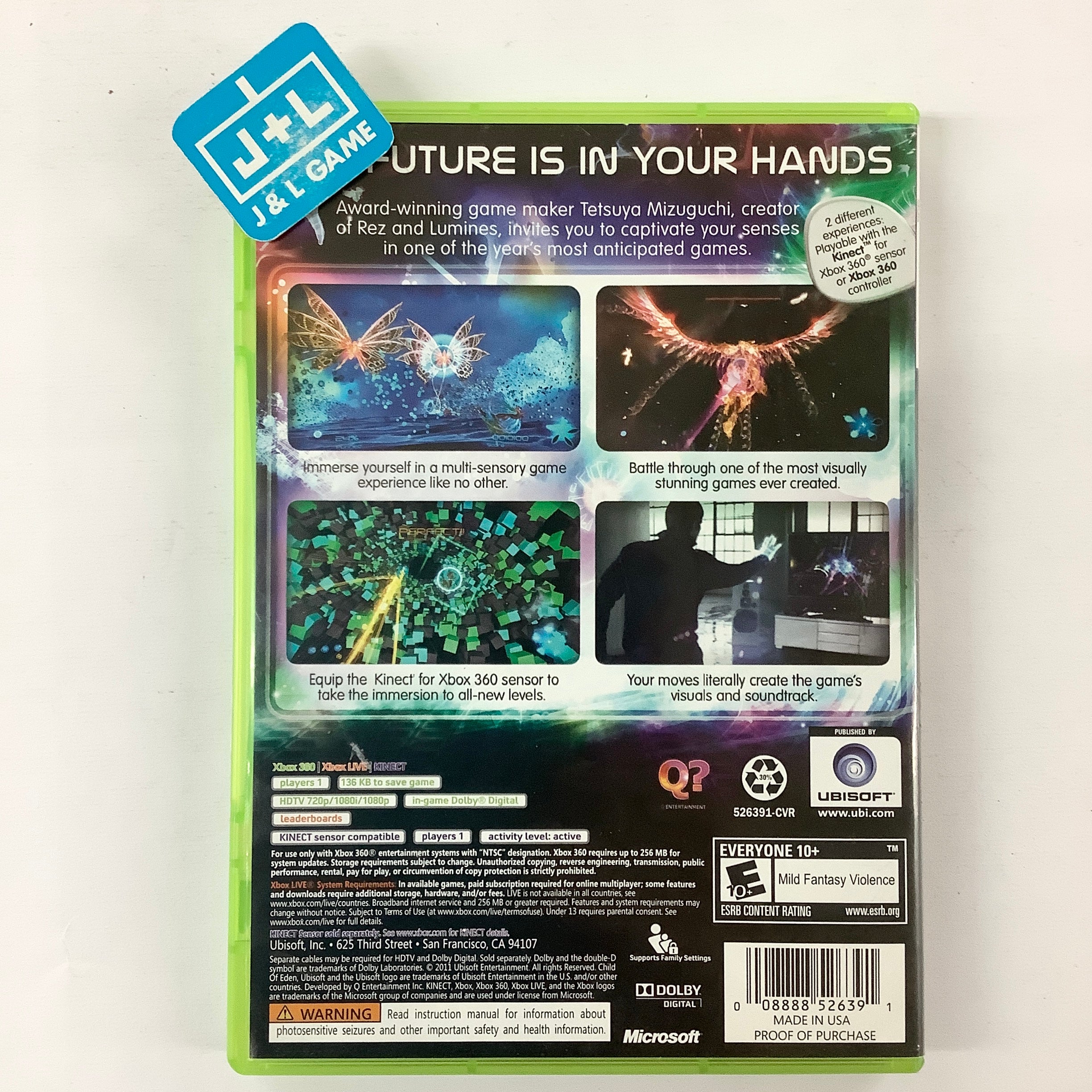 Child of Eden - Xbox 360 [Pre-Owned] Video Games Ubisoft   