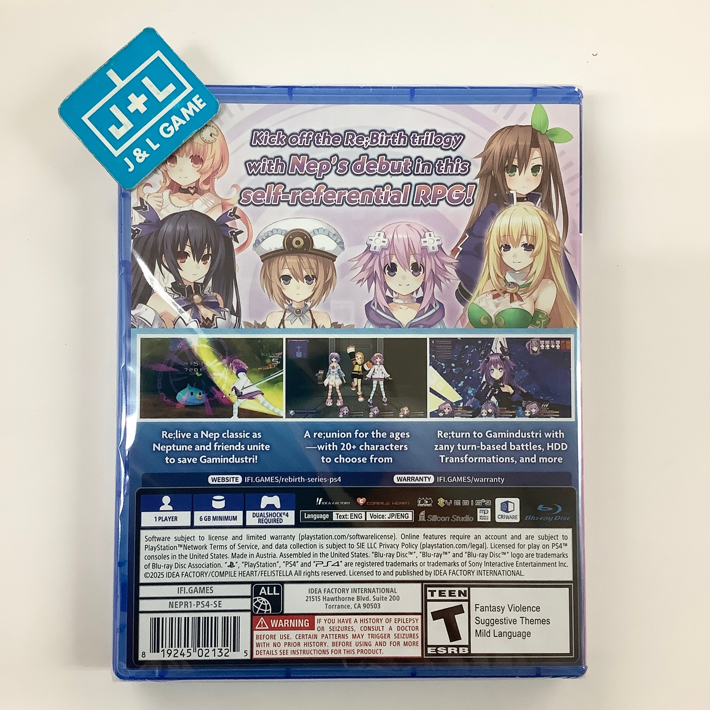 Hyperdimension Neptunia Re;Birth1 Plus - (PS4) PlayStation 4 | J&L