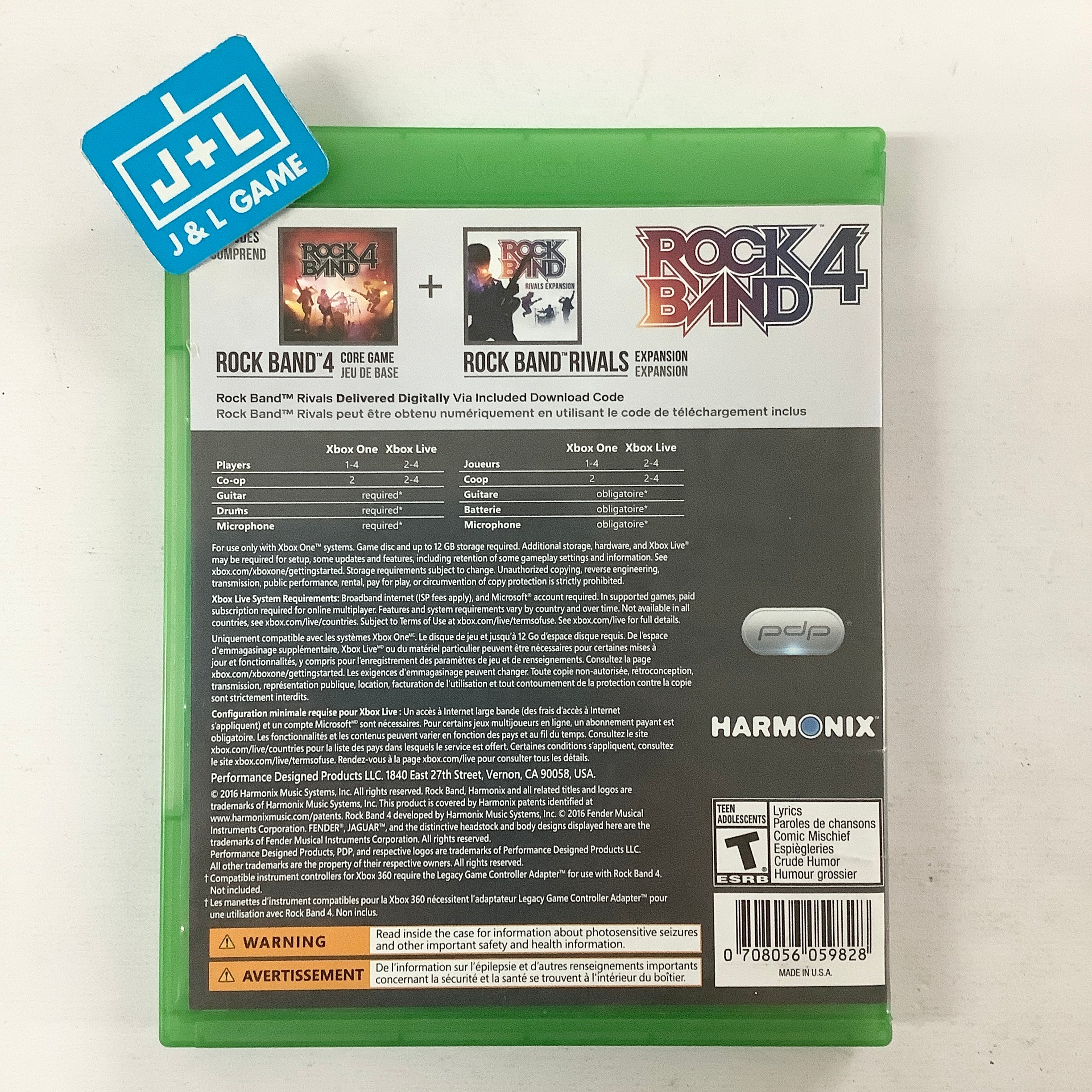 Rock Band 4 (Rivals Bundle) (Game Only) - (XB1) Xbox One [Pre