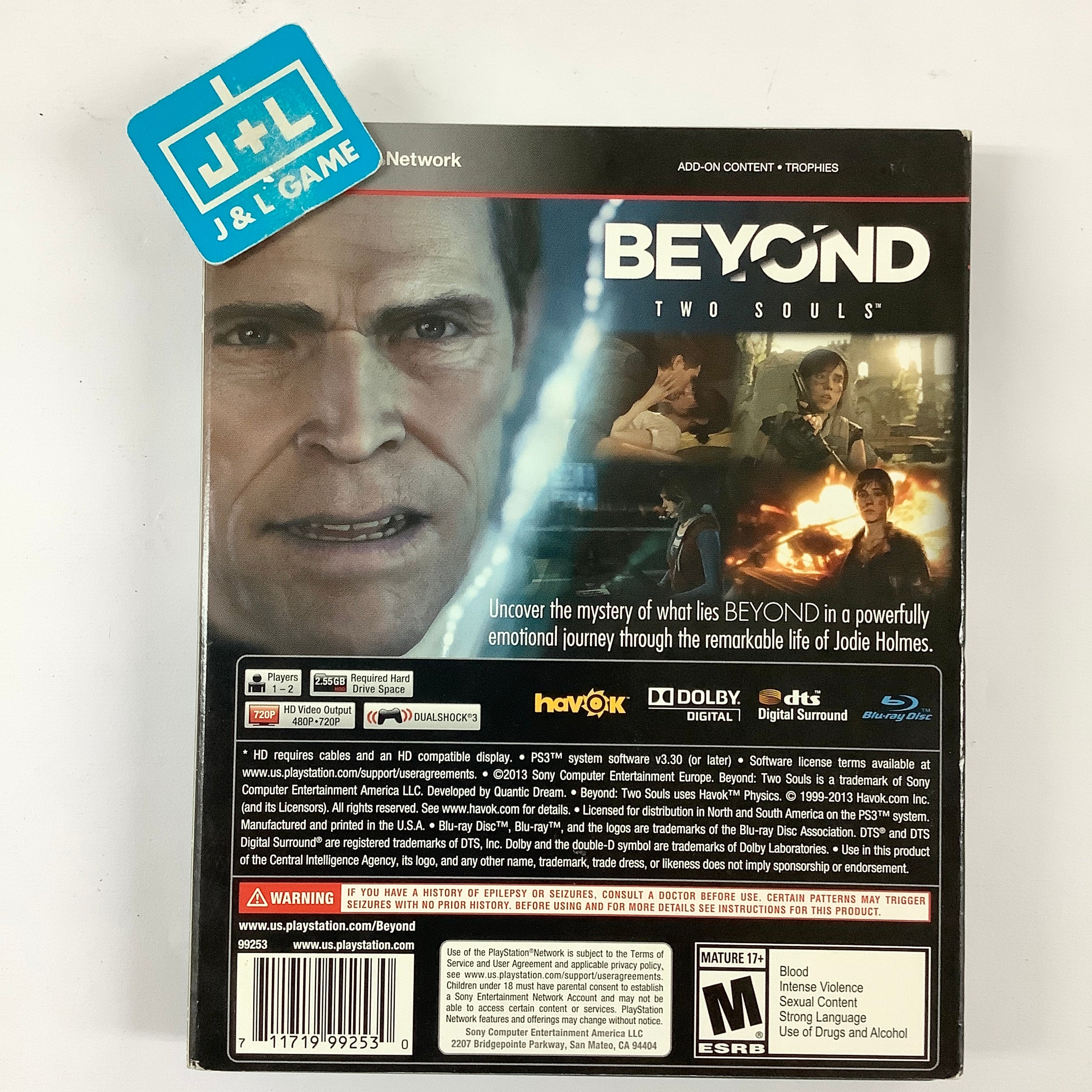 Beyond: Two Souls (Special Edition) - (PS3) PlayStation 3