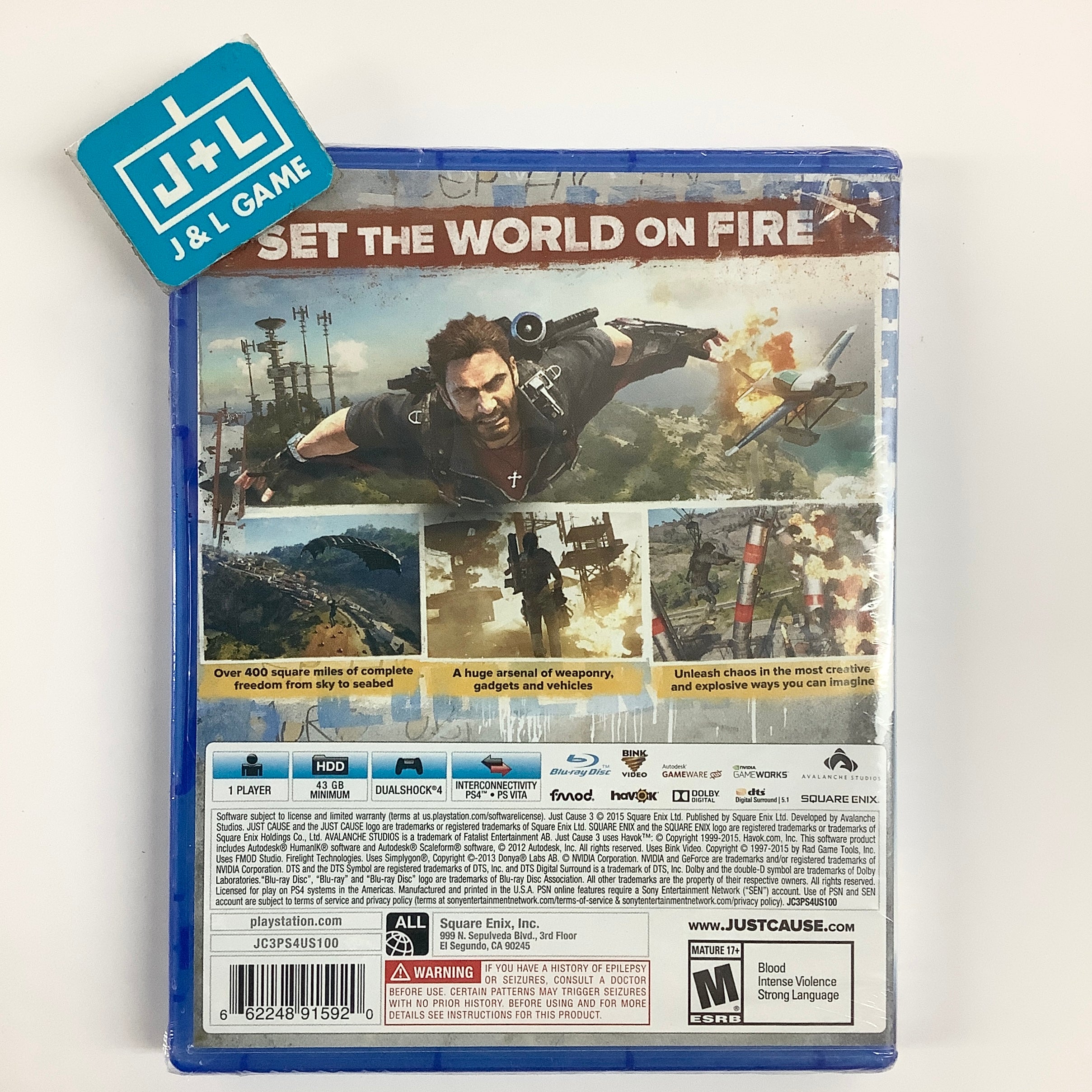 Just Cause 3 - (PS4) PlayStation 4 Video Games Square Enix