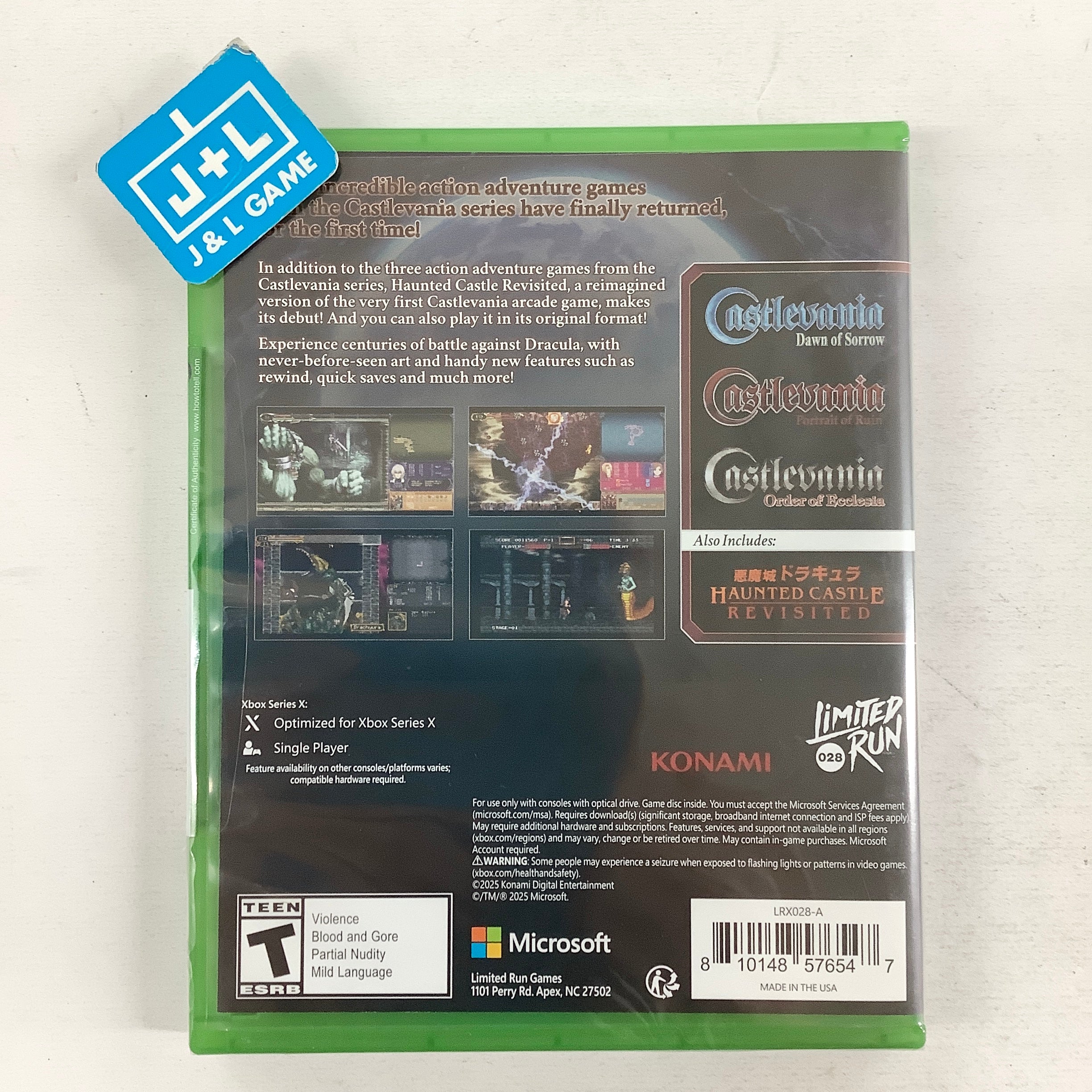 Castlevania Dominus Collection (Order of Ecclesia Cover) (Limited Run #028) - (XSX) Xbox Series X Video Games Limited Run Games