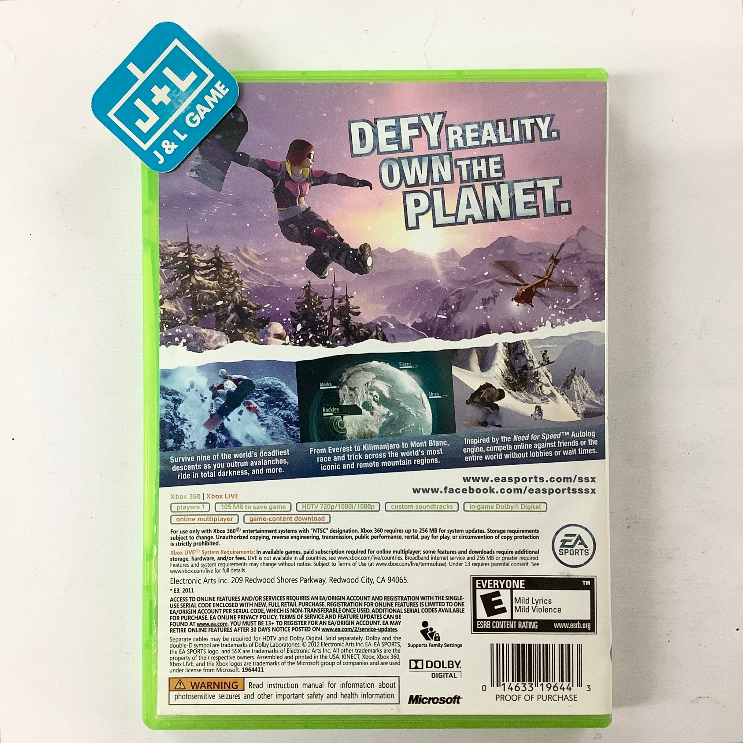 SSX - Xbox 360 [Pre-Owned] | J&L Game