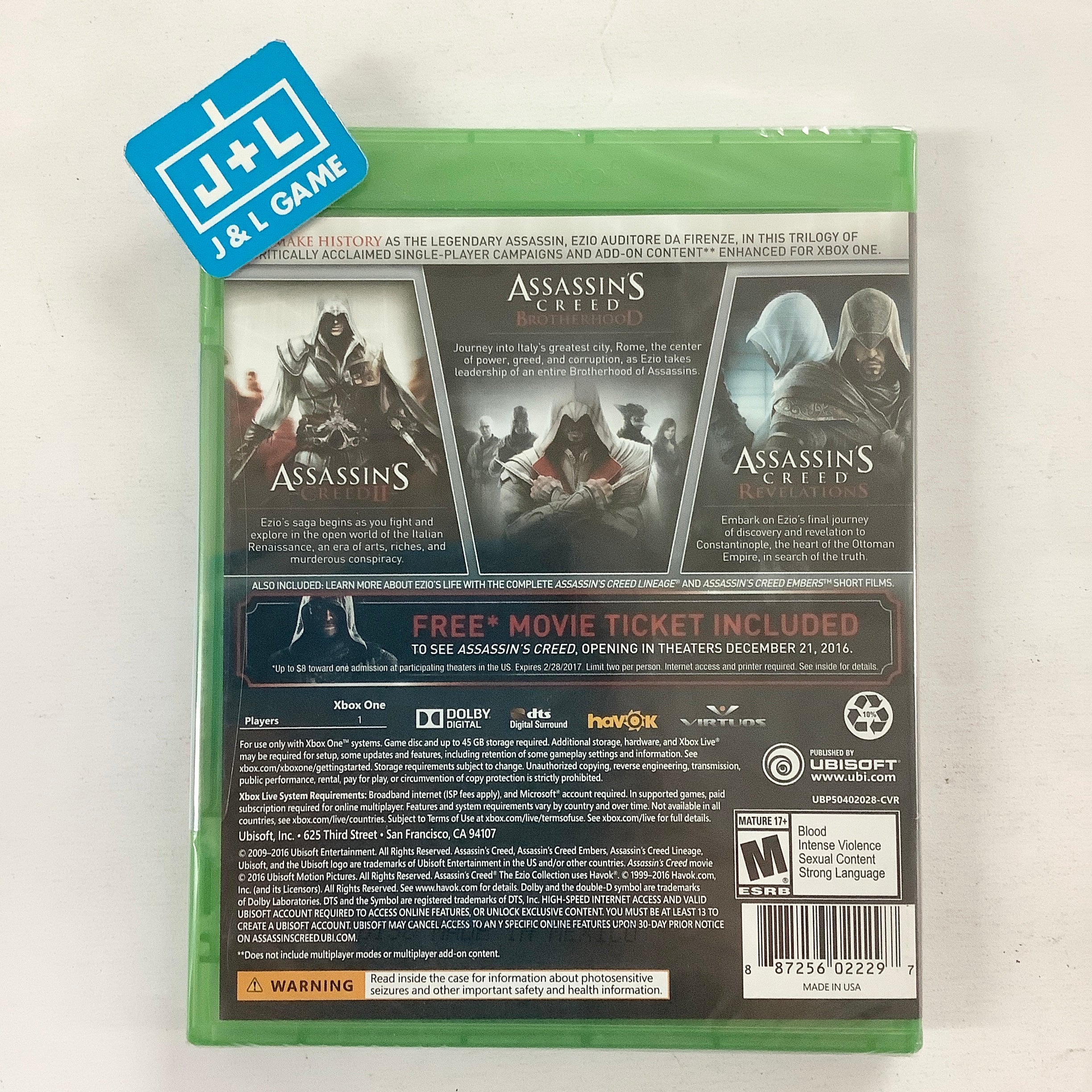Assassin's Creed: The Ezio Collection - (XB1) Xbox One | J&L Game