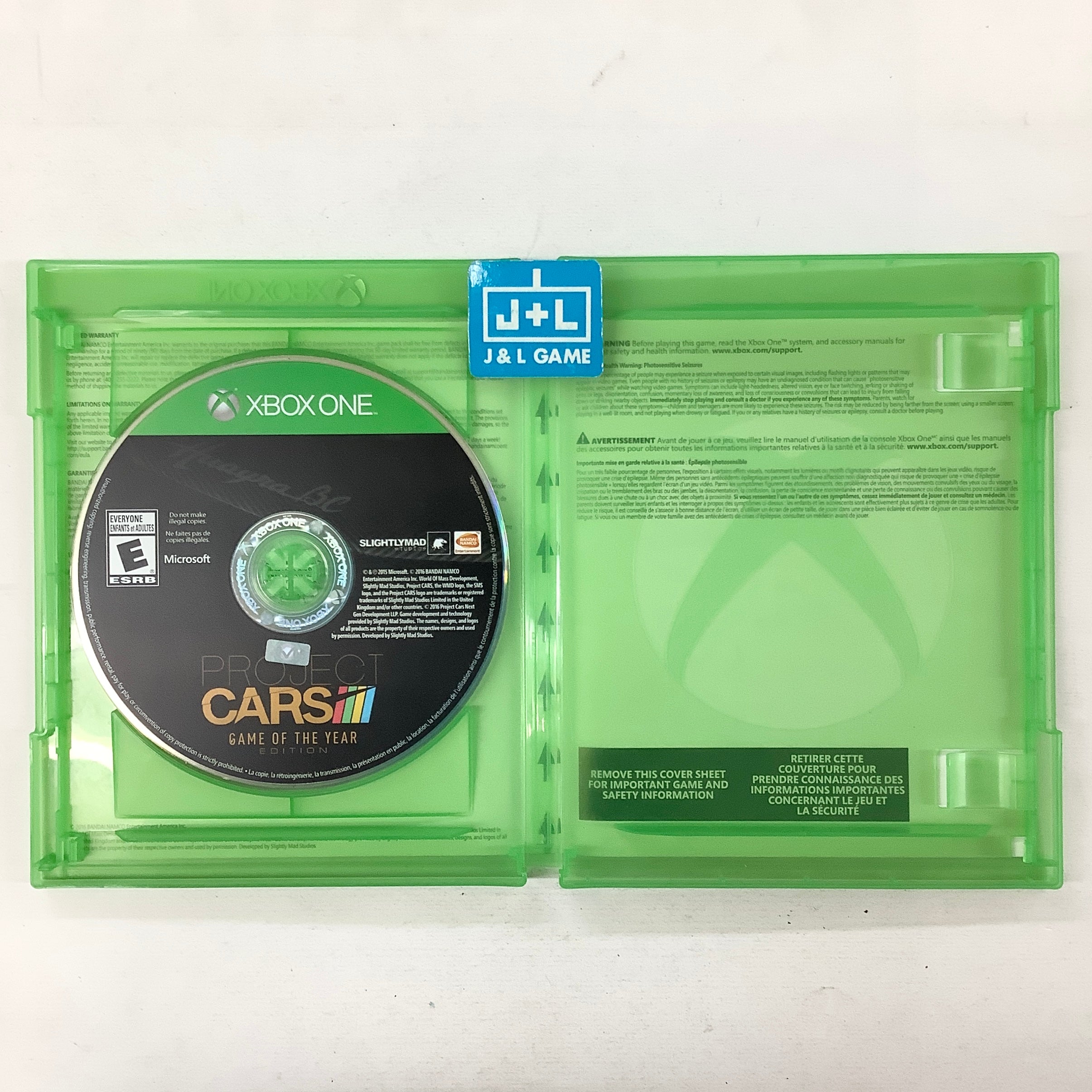 Project CARS (Game of the Year Edition) - (XB1) Xbox One [Pre-Owned] Video Games BANDAI NAMCO Entertainment