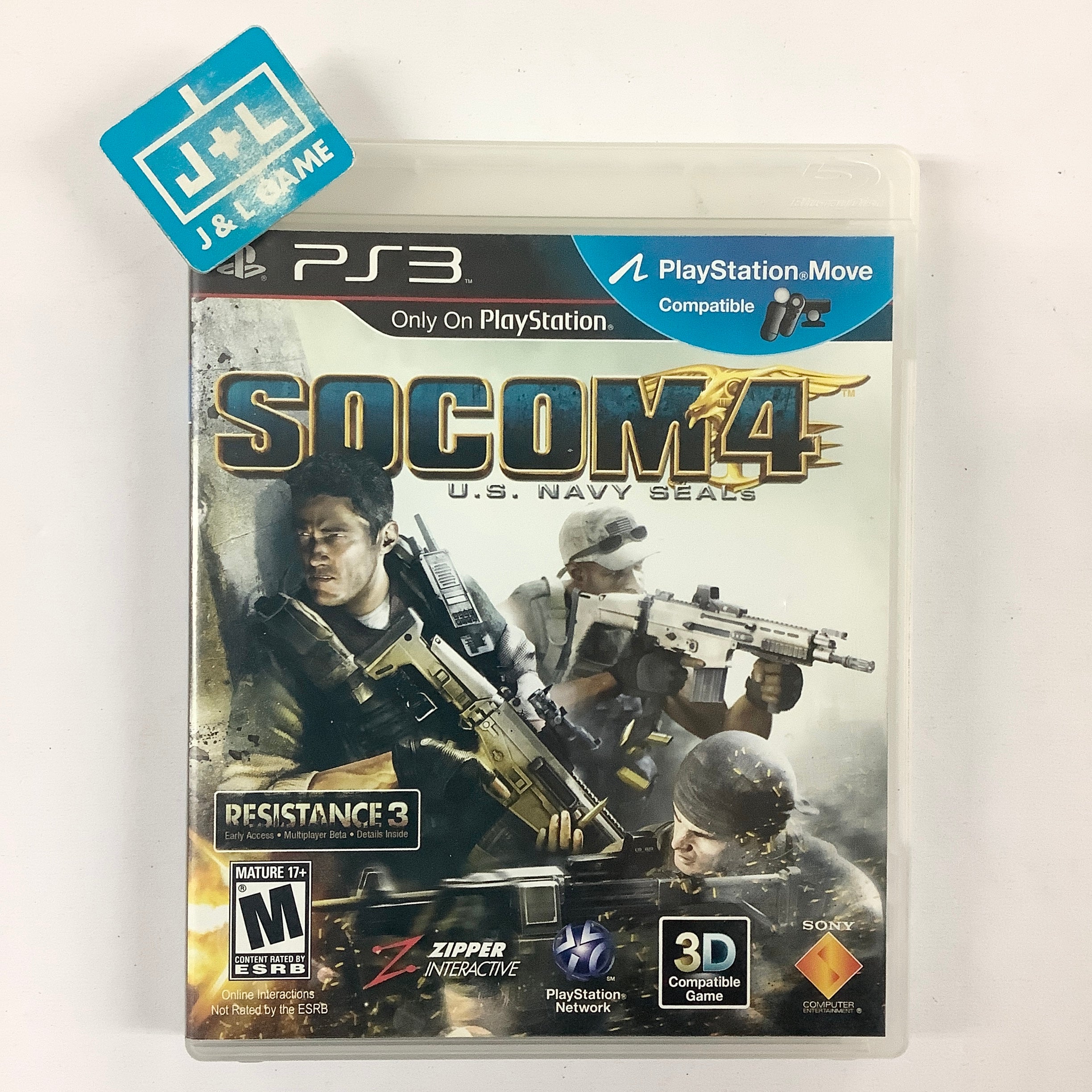 SOCOM 4: U.S. Navy SEALs - (PS3) PlayStation 3 [Pre-Owned] Video Games SCEA   