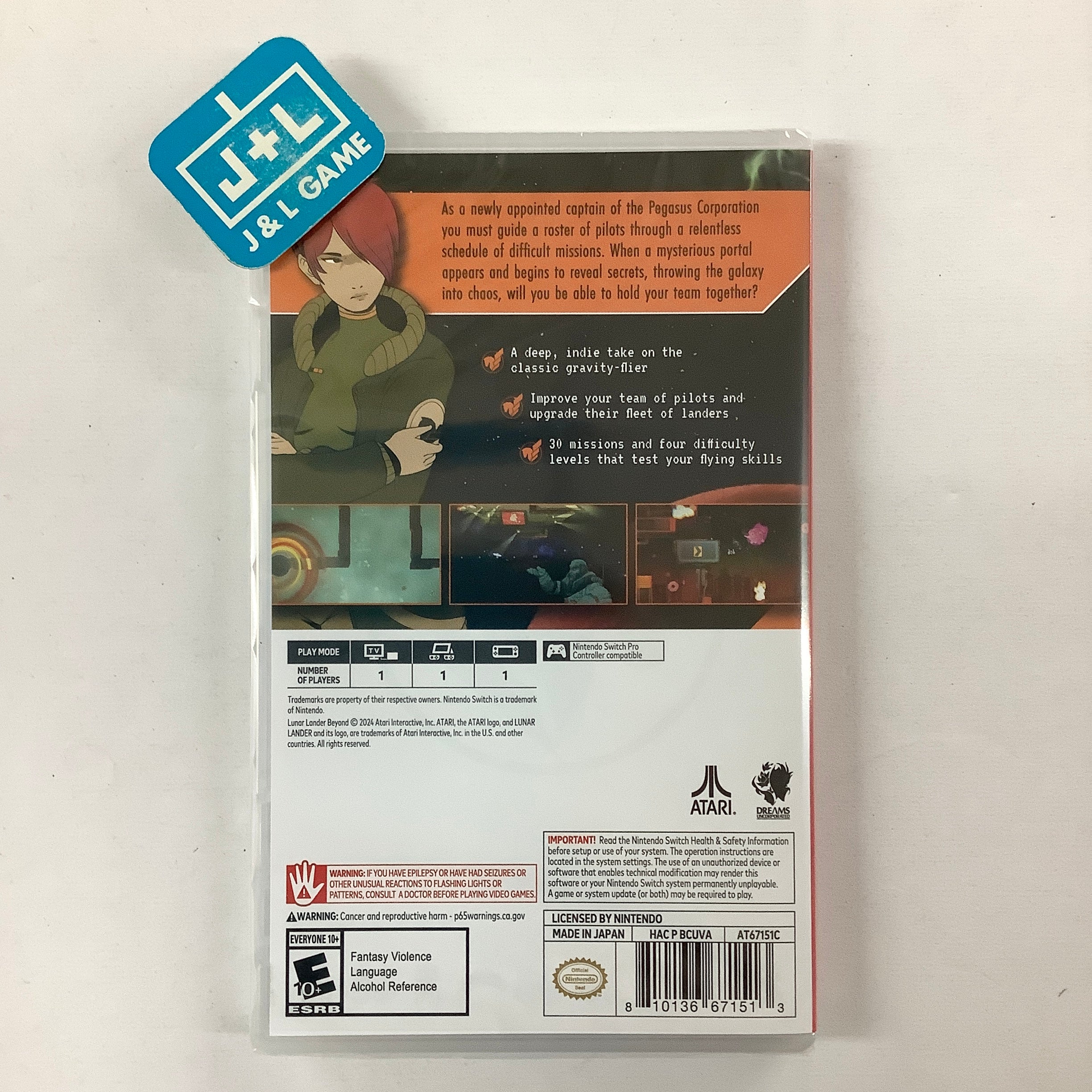 Lunar Lander Beyond - (NSW) Nintendo Switch Video Games Atari   