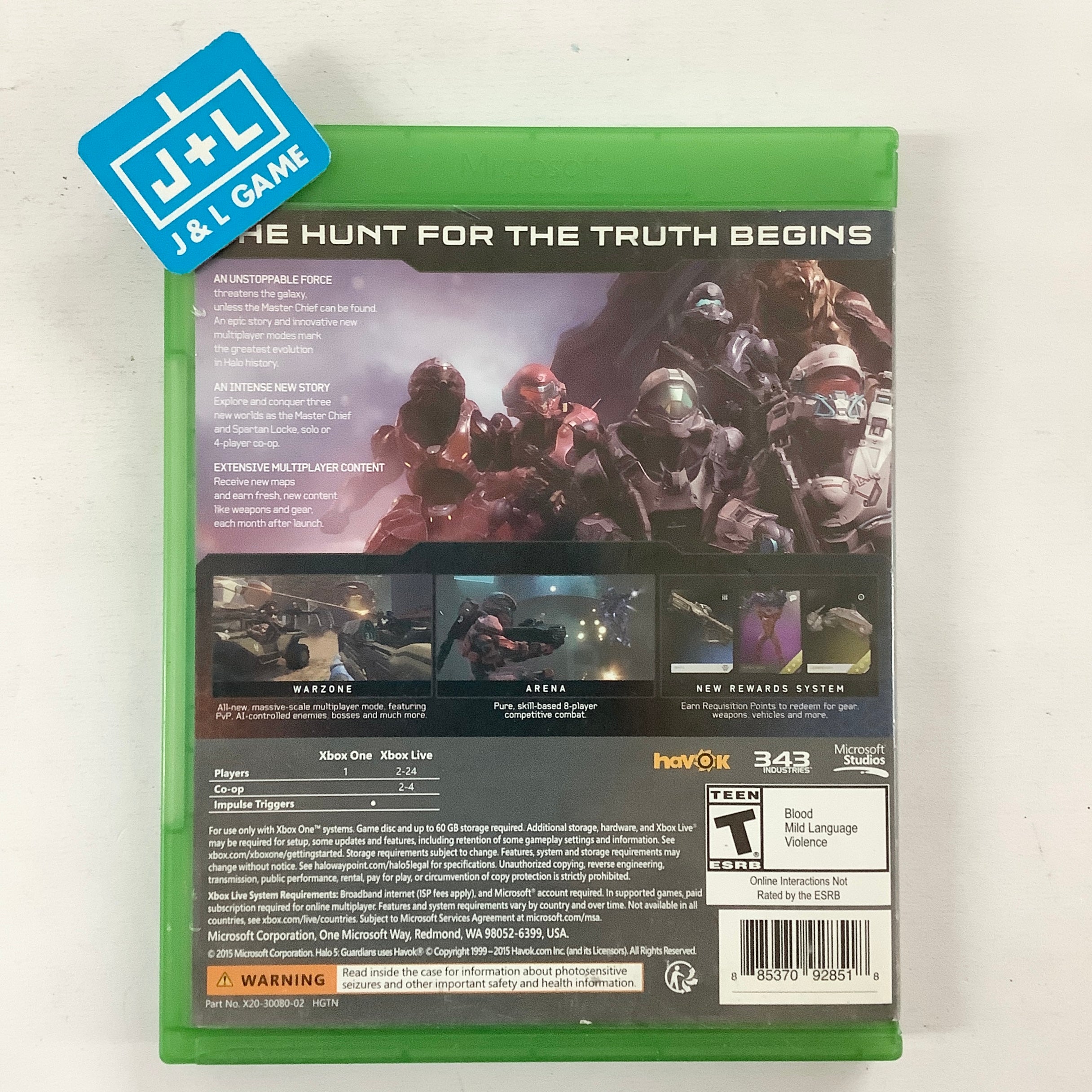 Halo 5: Guardians - (XB1) Xbox One [Pre-Owned] Video Games Microsoft Game Studios   