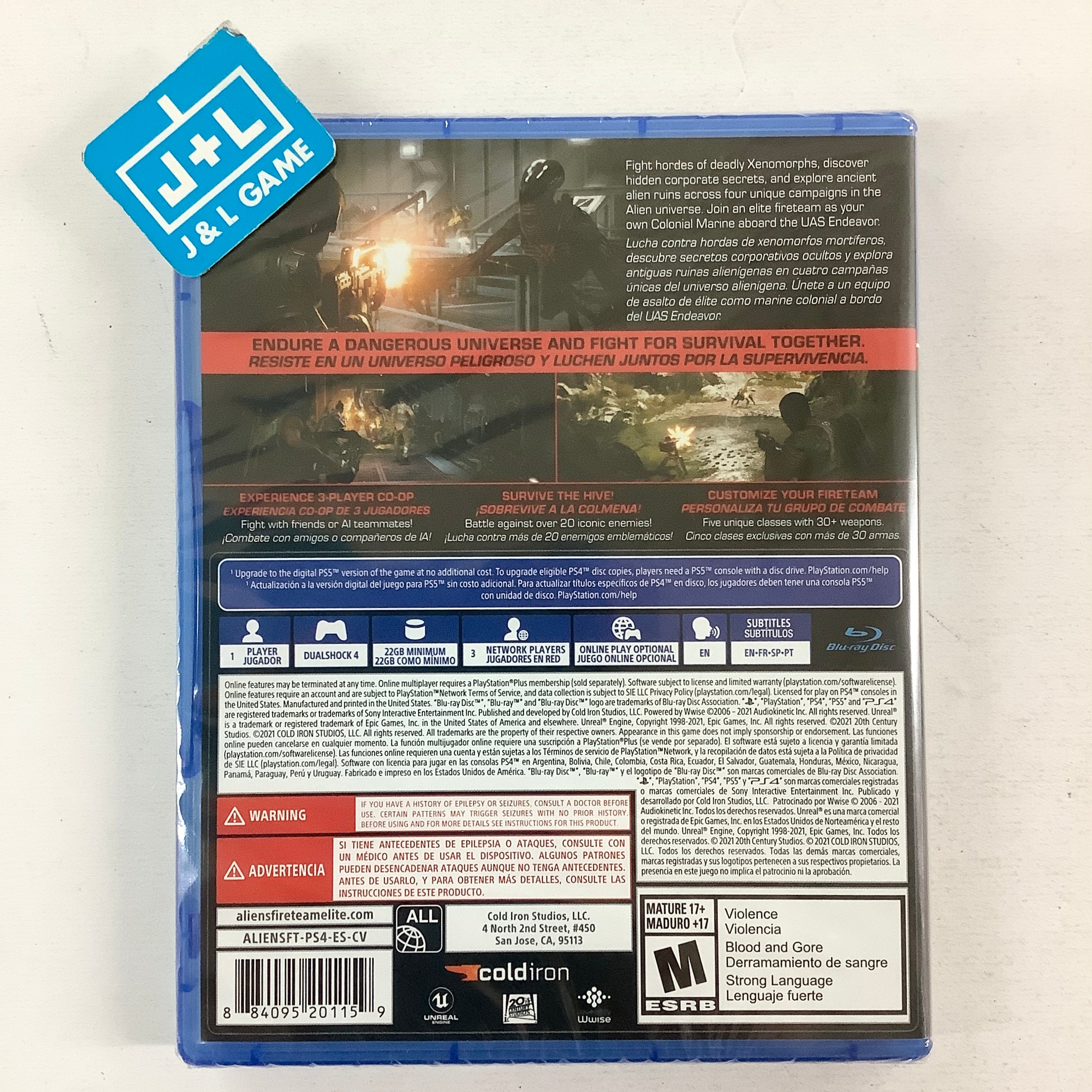 Aliens: Fireteam Elite - (PS4) PlayStation 4 Video Games Cold Iron Studios