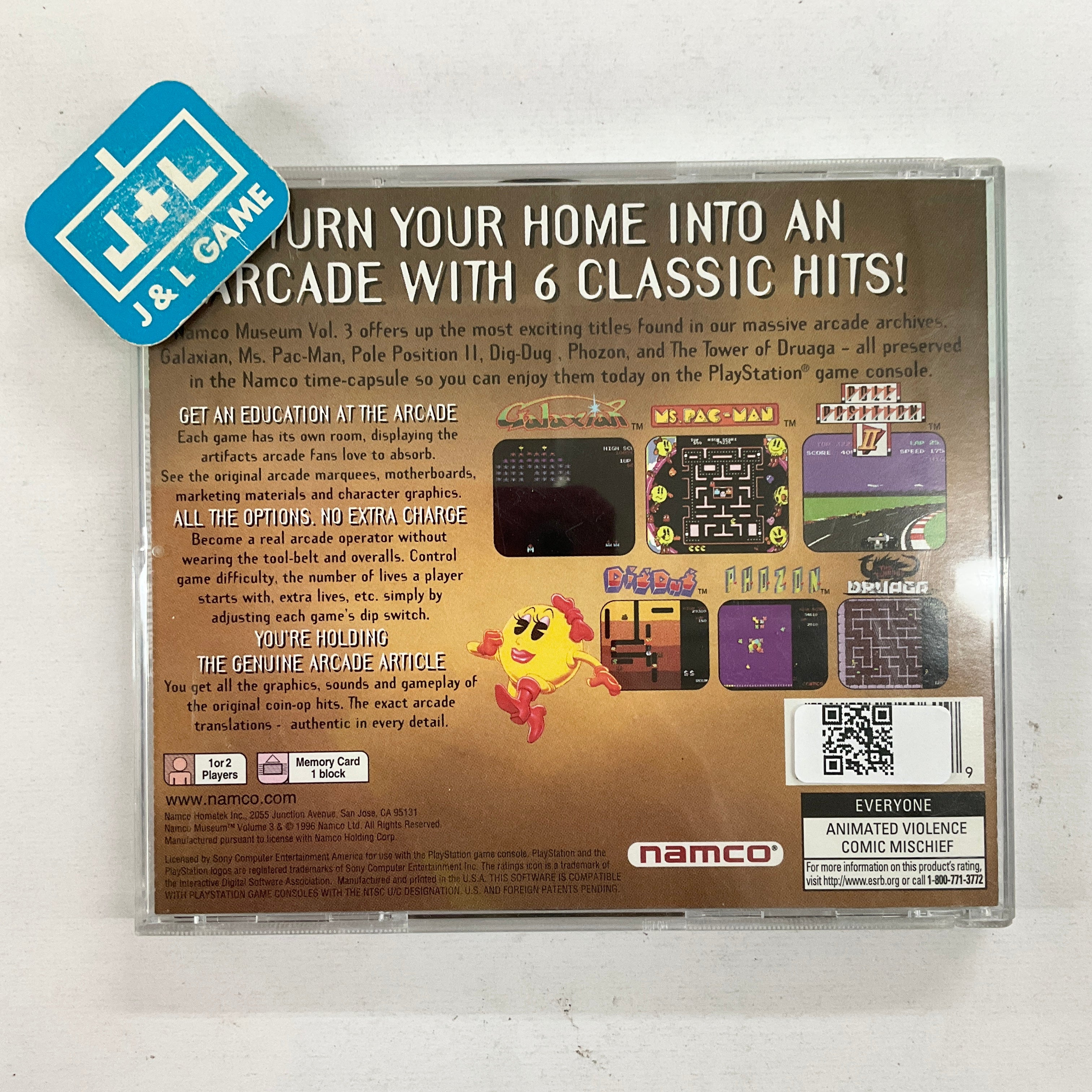 Namco Museum Vol. 3 (Greatest Hits) - (PS1) PlayStation 1 [Pre-Owned] Video Games Namco   