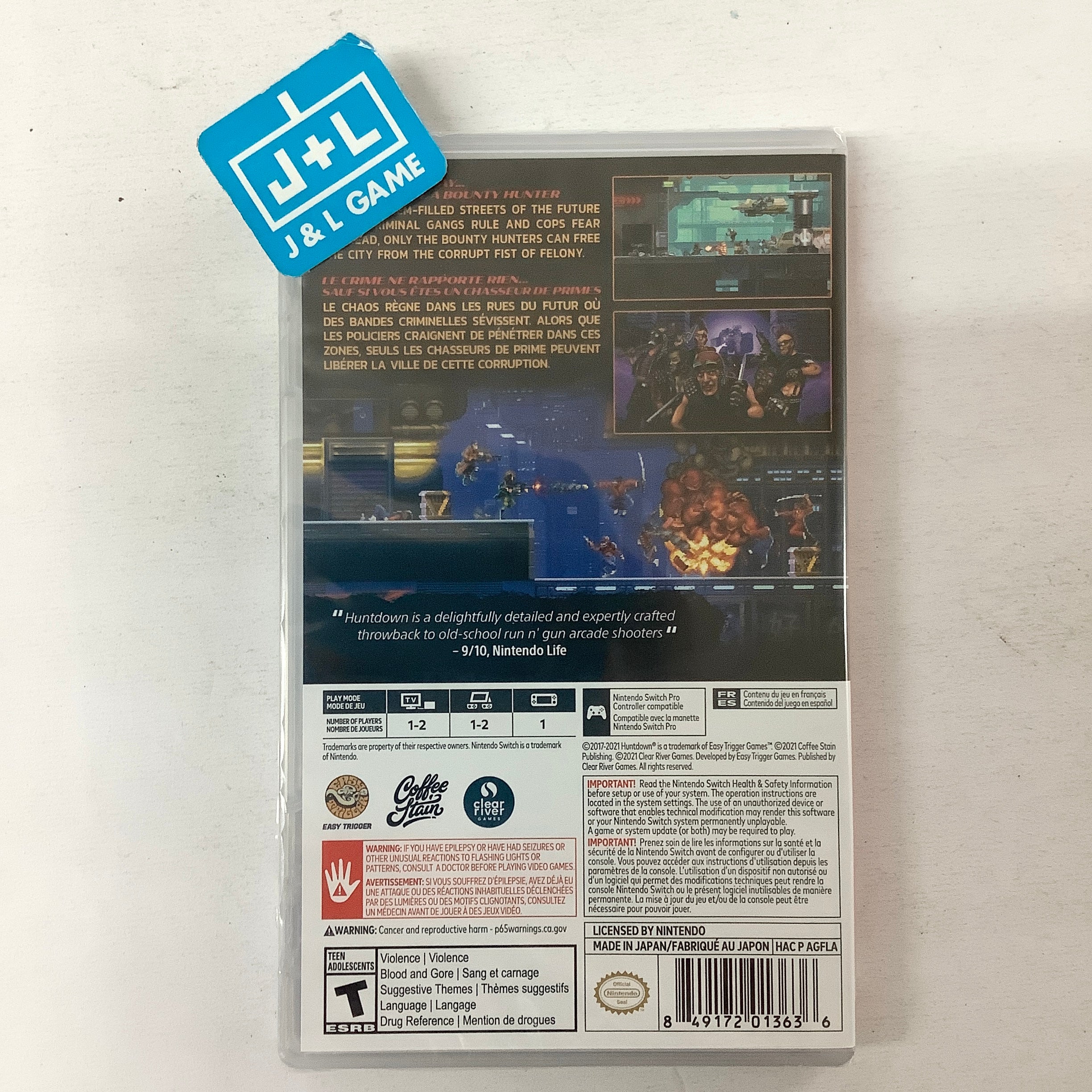 Huntdown - (NSW) Nintendo Switch Video Games Crescent Marketing and Distribution   
