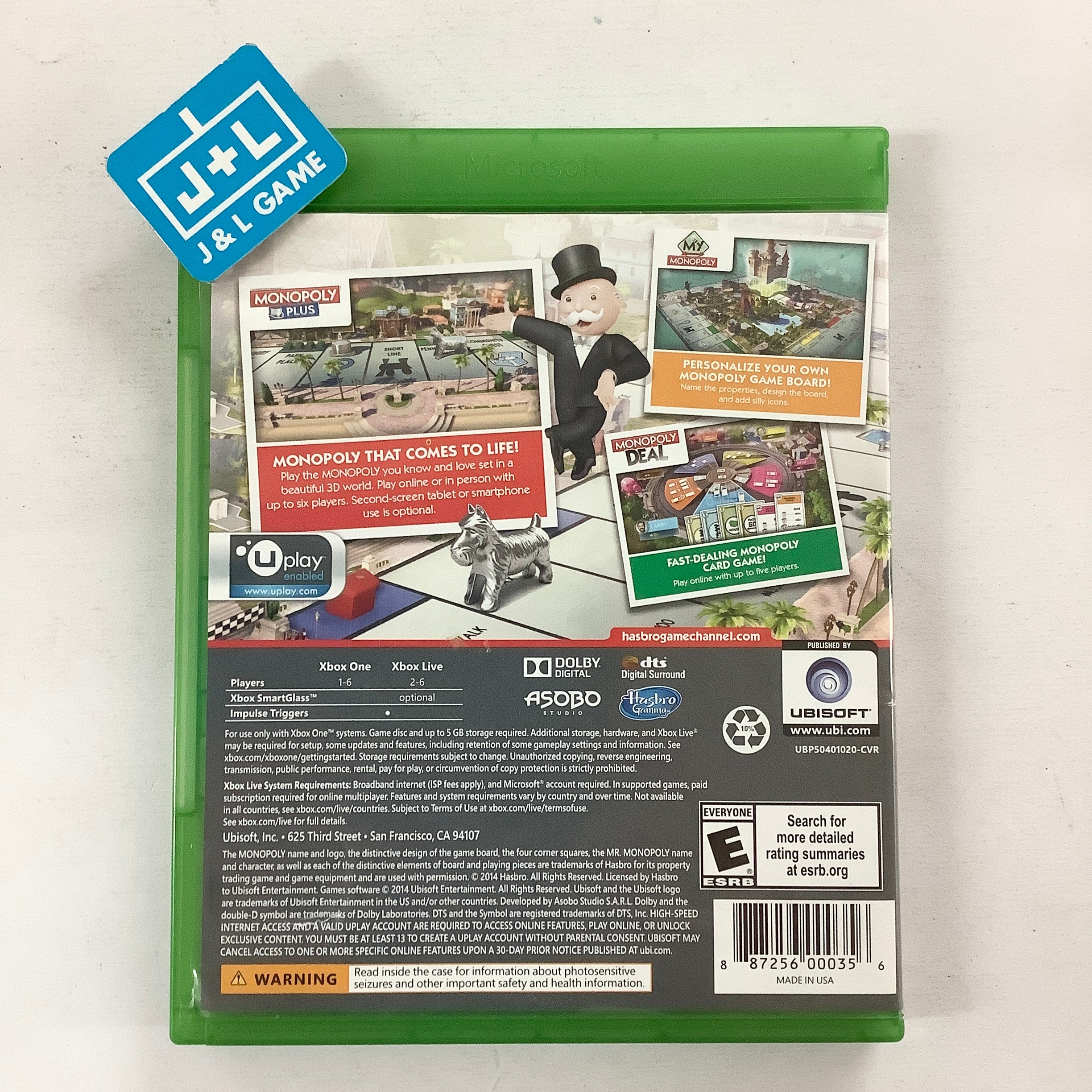 Monopoly: Family Fun Pack - (XB1) Xbox One [Pre-Owned] Video Games Ubisoft   