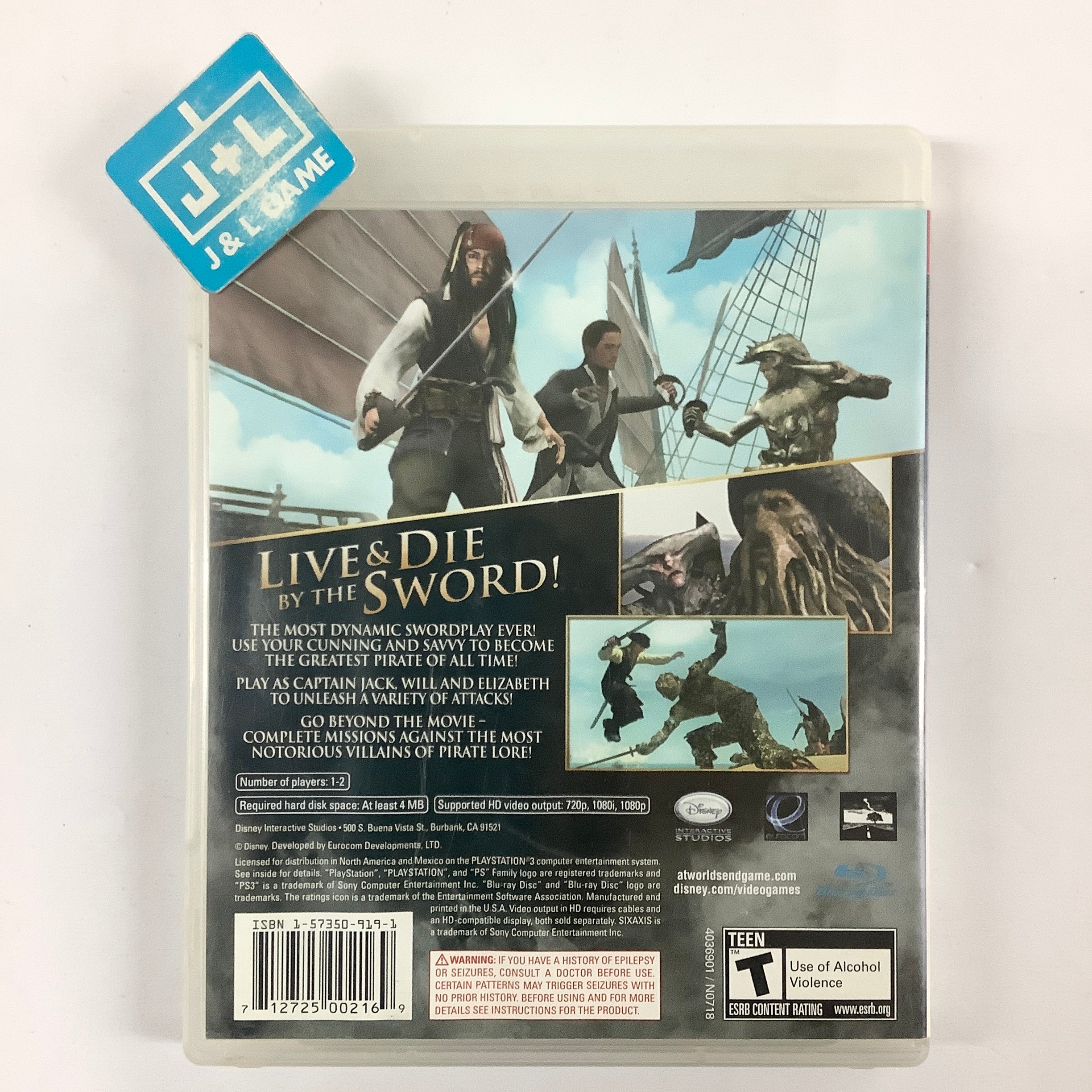 Pirates of the Caribbean: At World's End - (PS3) PlayStation 3 [Pre-Owned] Video Games Disney Interactive Studios   