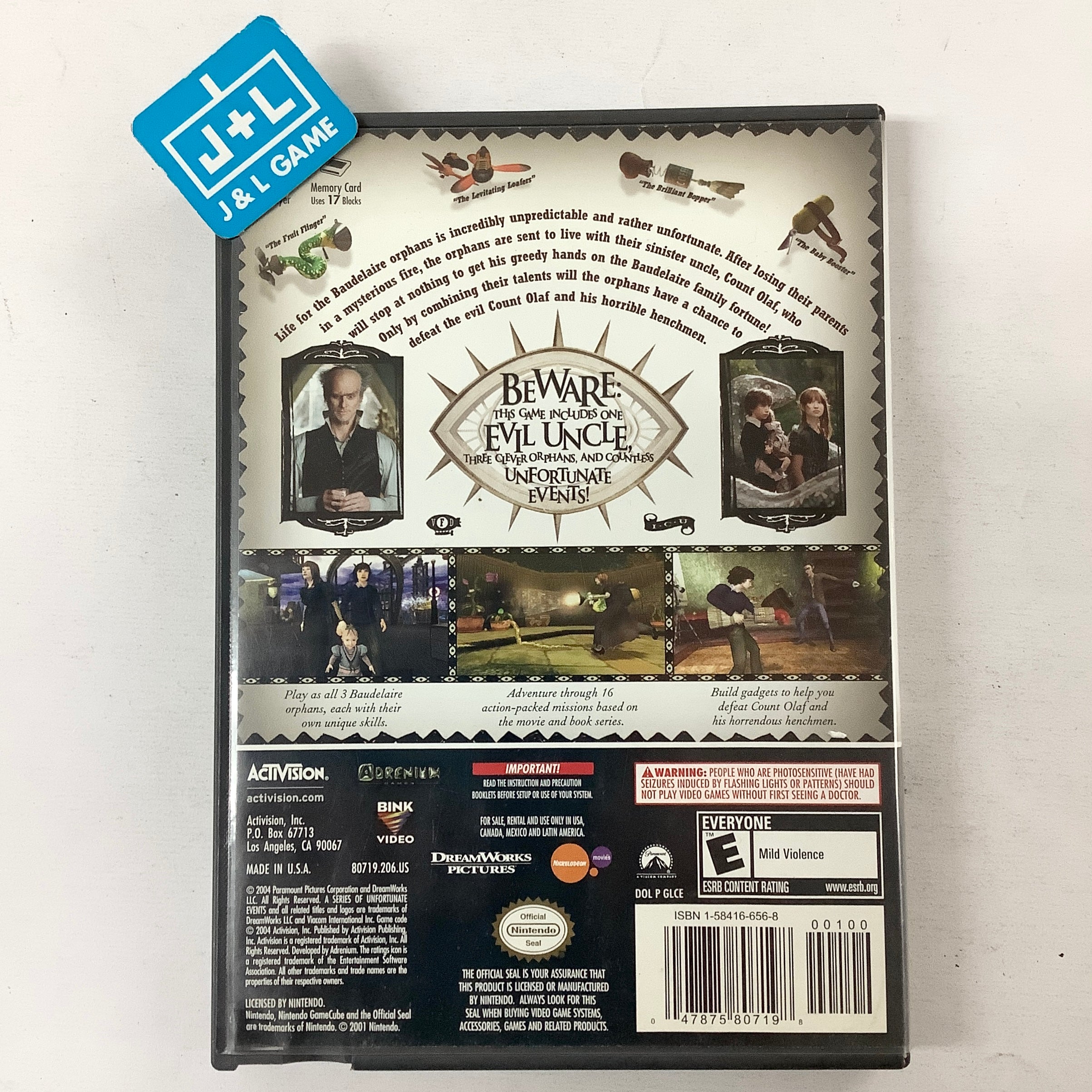 Lemony Snicket's A Series of Unfortunate Events - (GC) GameCube [Pre-Owned] Video Games Activision   