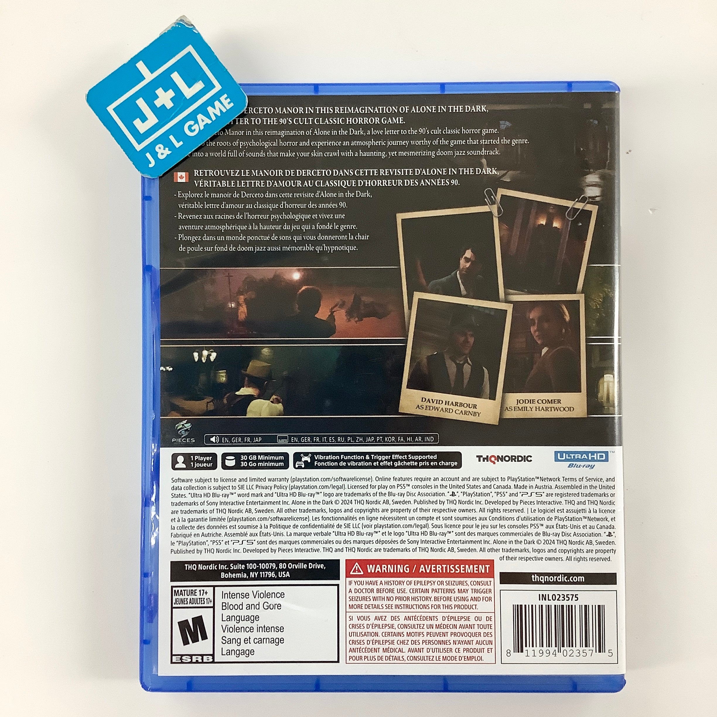 Alone in the Dark - (PS5) PlayStation 5 [Pre-Owned] Video Games THQ Nordic