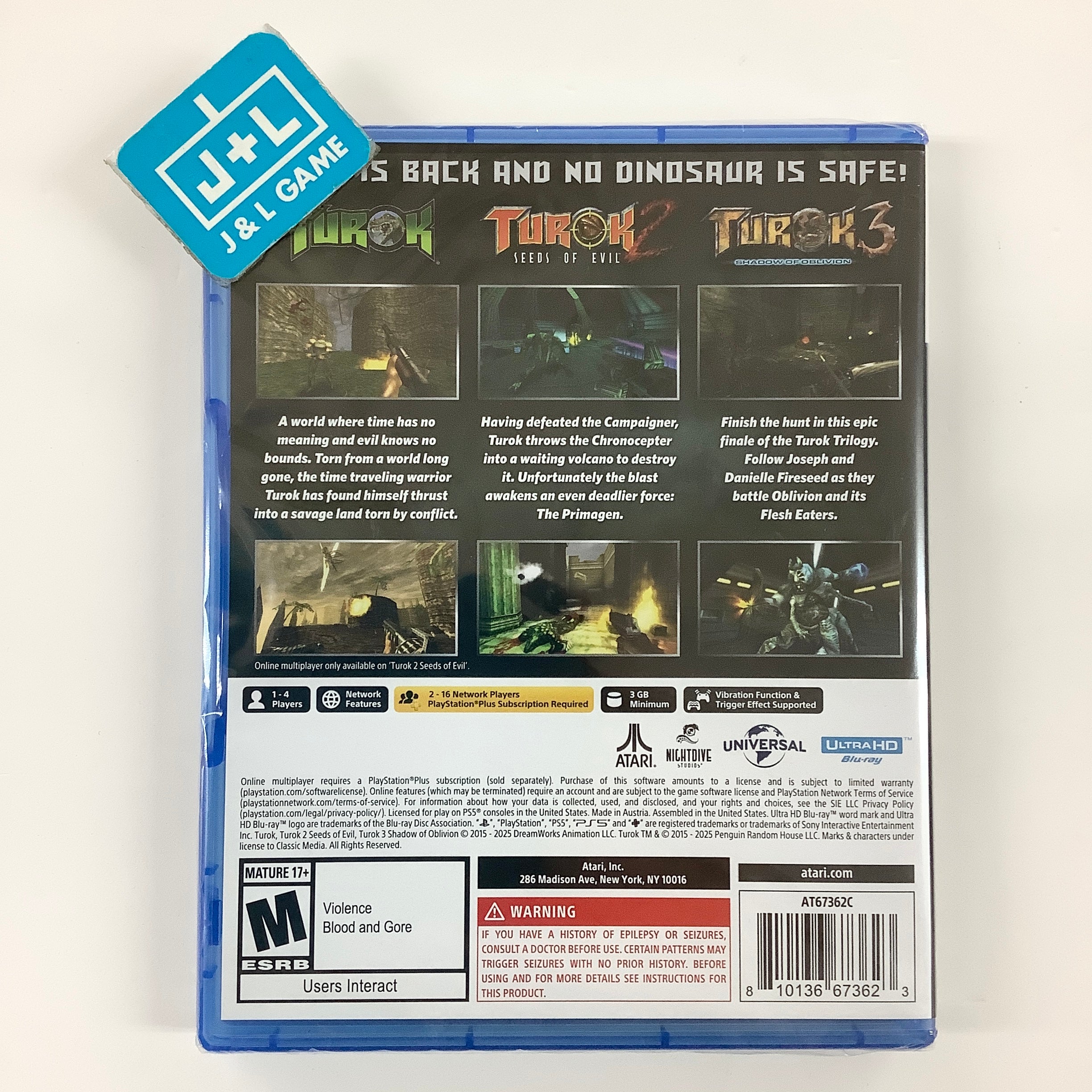 Turok Trilogy Bundle - (PS5) PlayStation 5 Video Games Atari