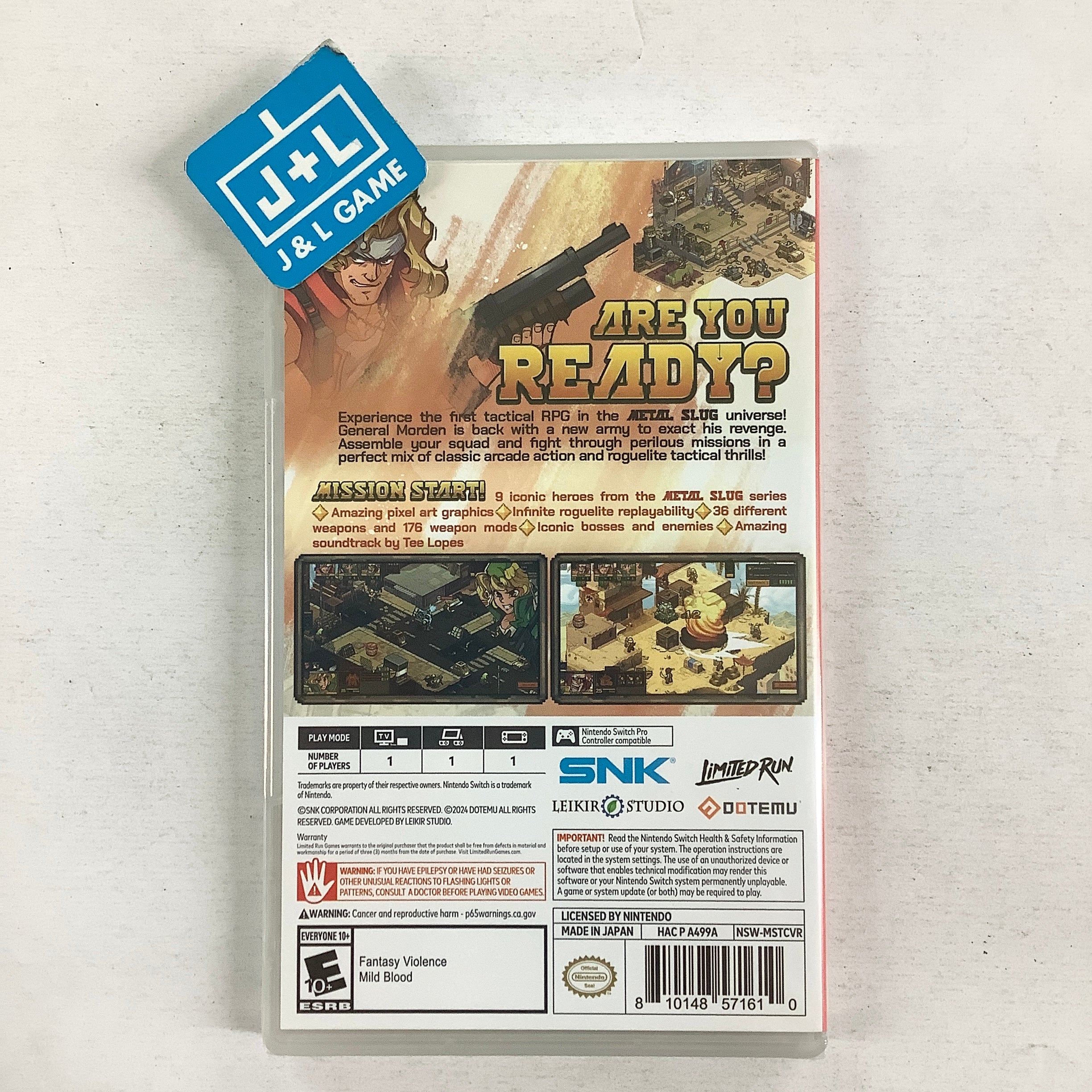 Metal Slug Tactics - (NSW) Nintendo Switch Video Games Limited Run Games