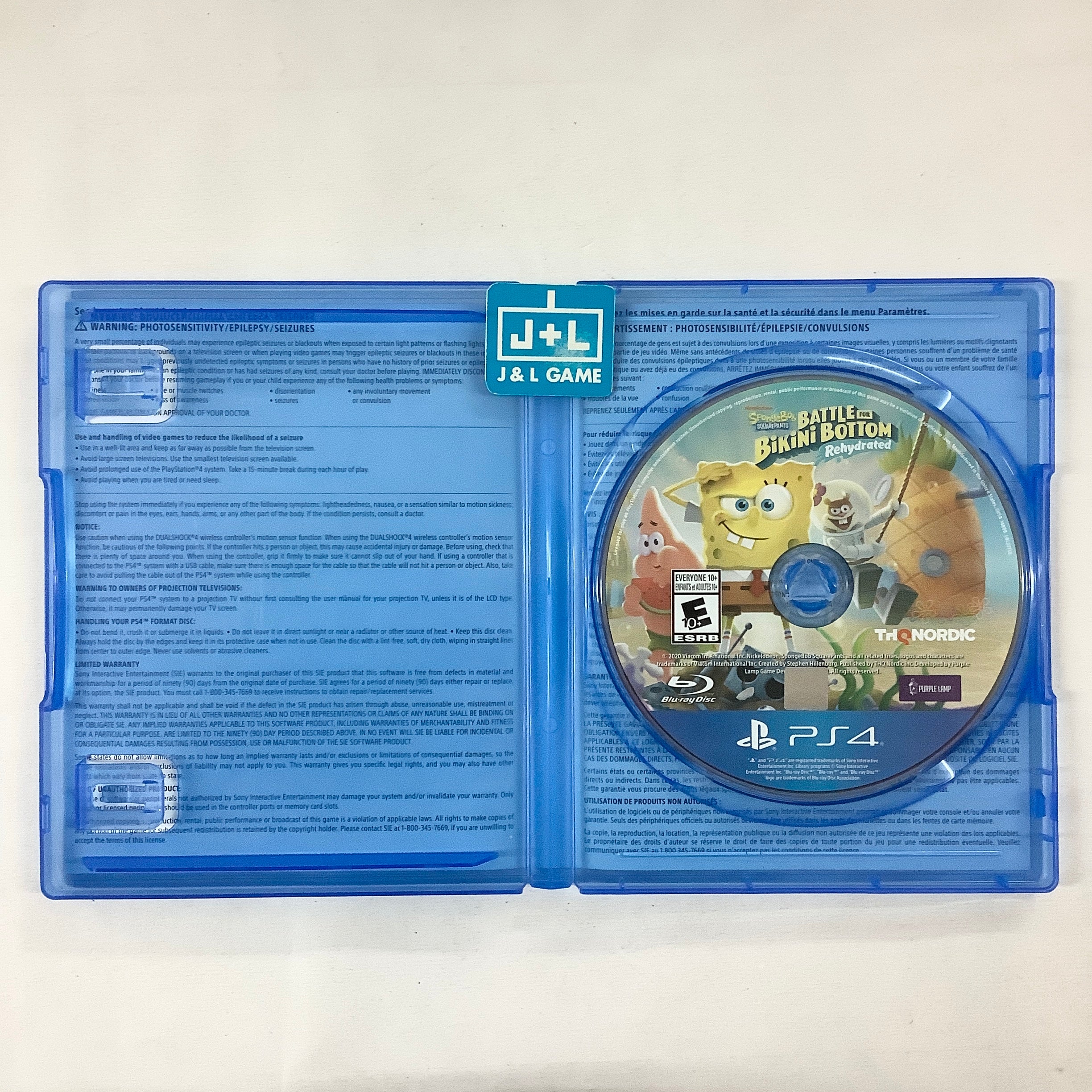 Spongebob Squarepants: Battle for Bikini Bottom - Rehydrated - (PS4) PlayStation 4 [Pre-Owned] Video Games THQ Nordic
