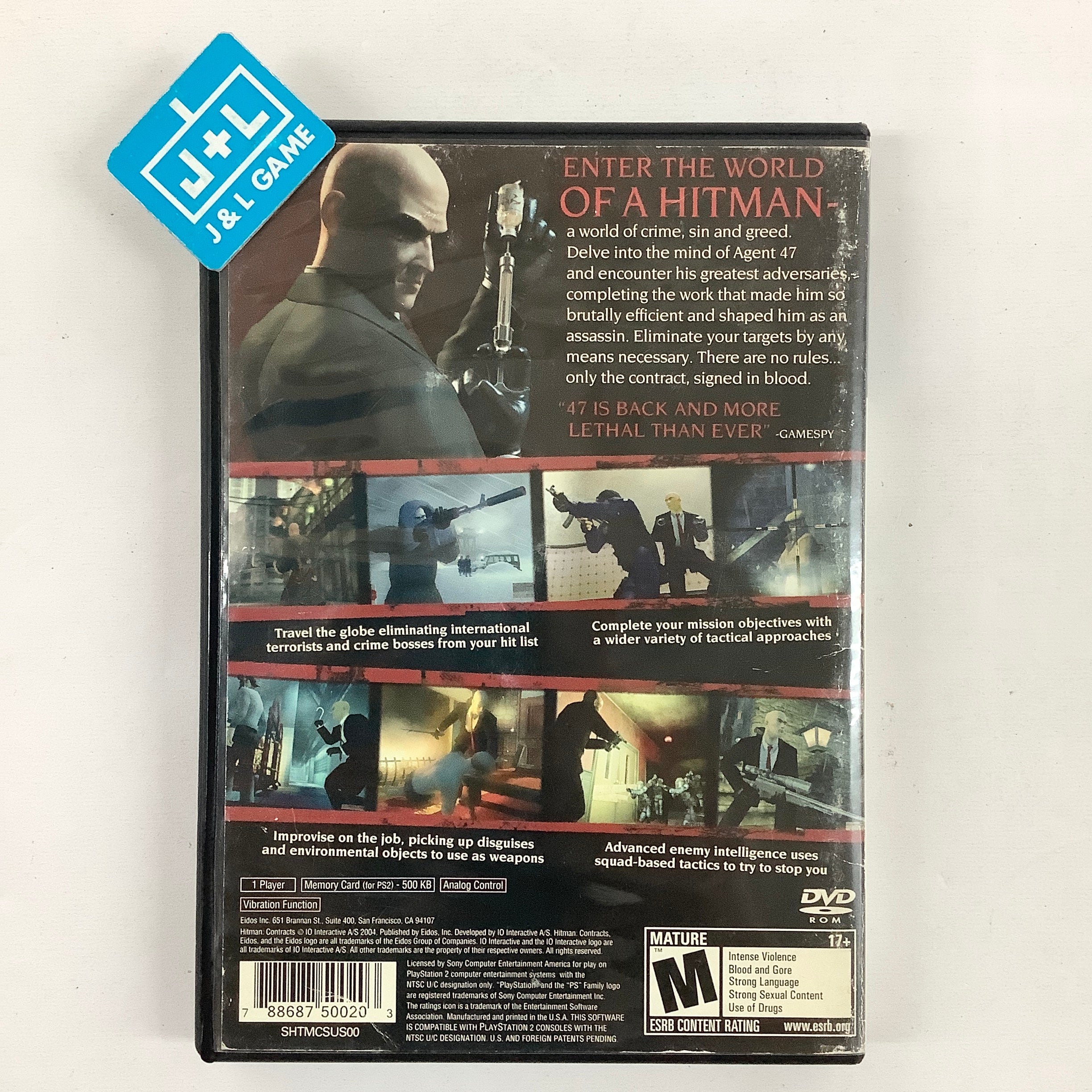 Hitman: Contracts - (PS2) PlayStation 2 [Pre-Owned] Video Games Eidos Interactive