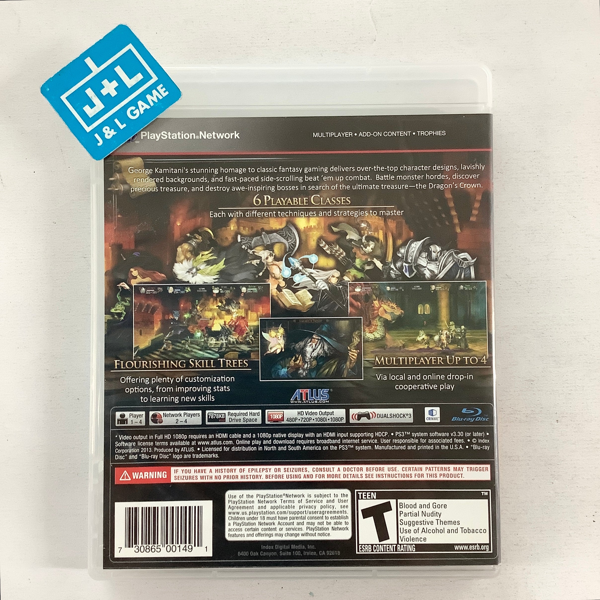 Dragon's Crown - (PS3) PlayStation 3 [Pre-Owned] Video Games Atlus