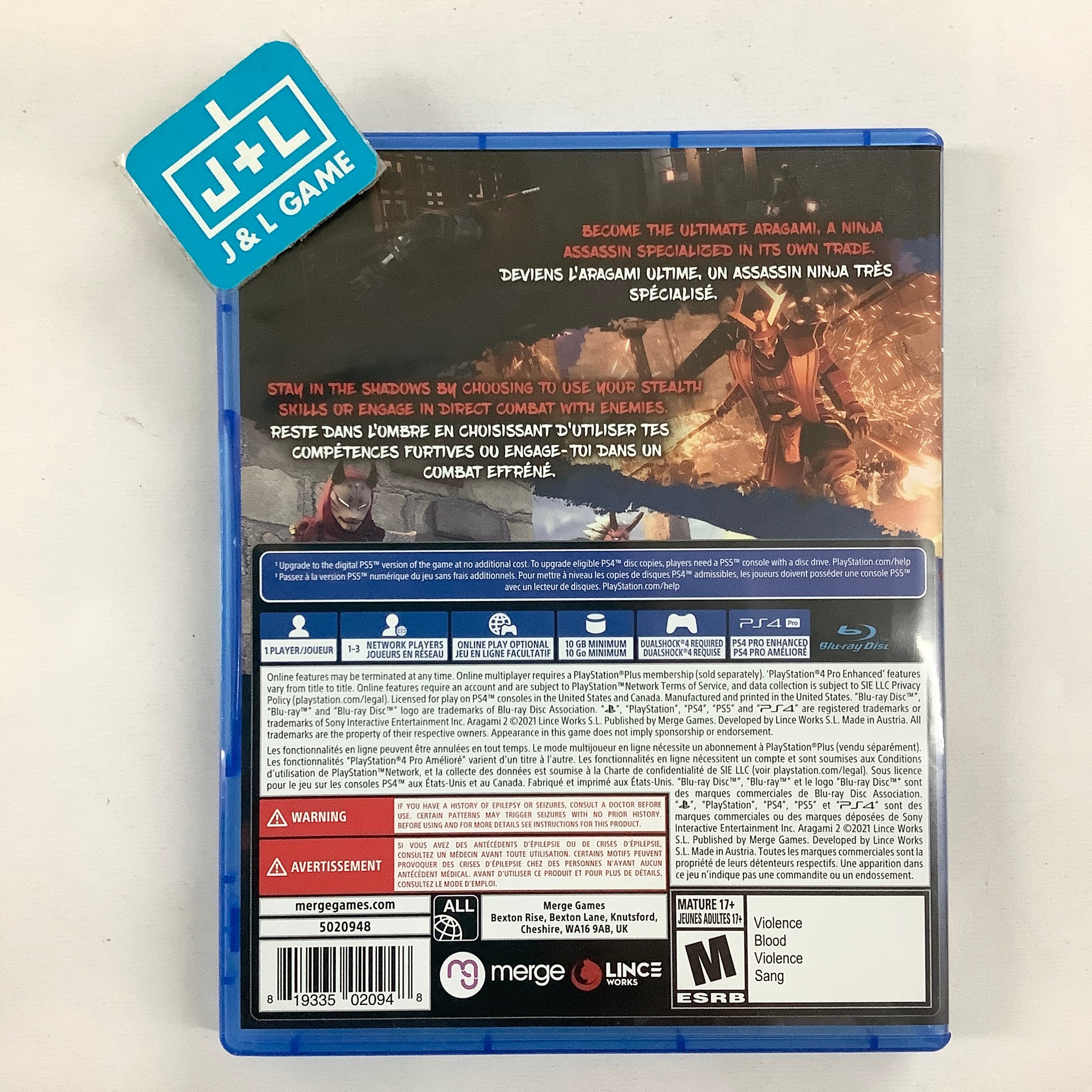 Aragami 2 - (PS4) PlayStation 4 [Pre-Owned] Video Games Merge Games   