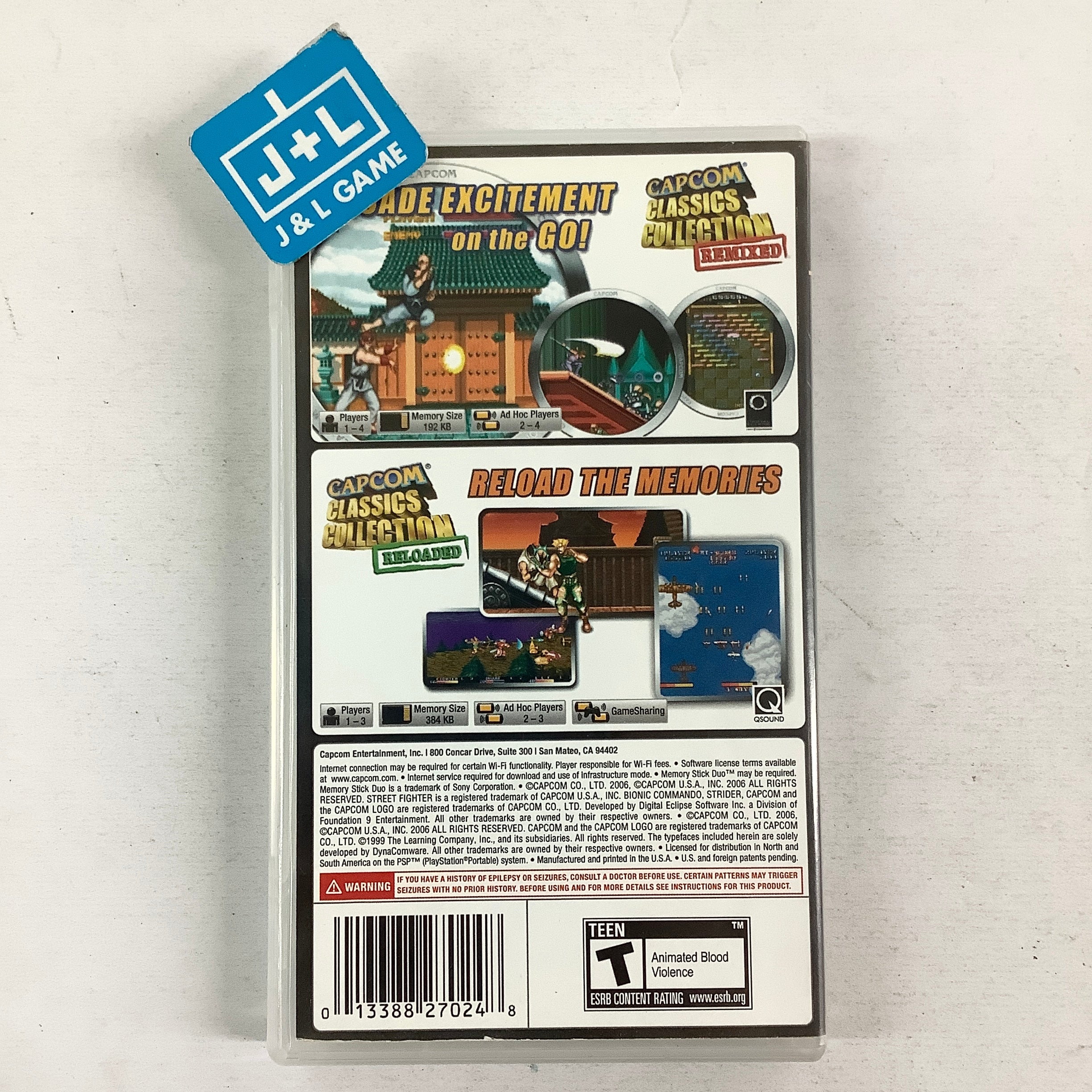 Capcom Classics Dual Pack: Remixed and Reloaded - Sony PSP [Pre-Owned] Video Games Capcom