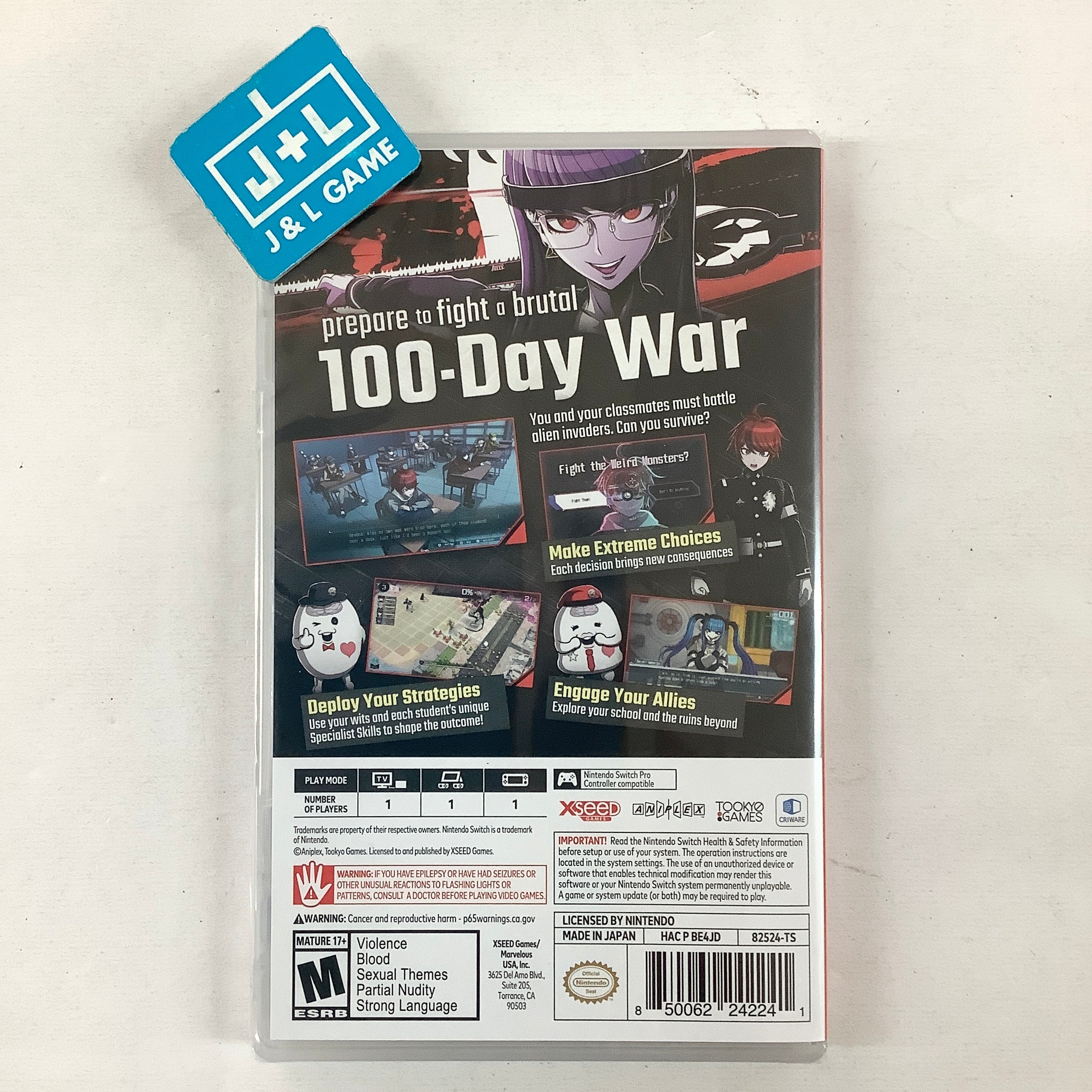 The Hundred Line - Last Defense Academy - (NSW) Nintendo Switch Video Games XSEED Games