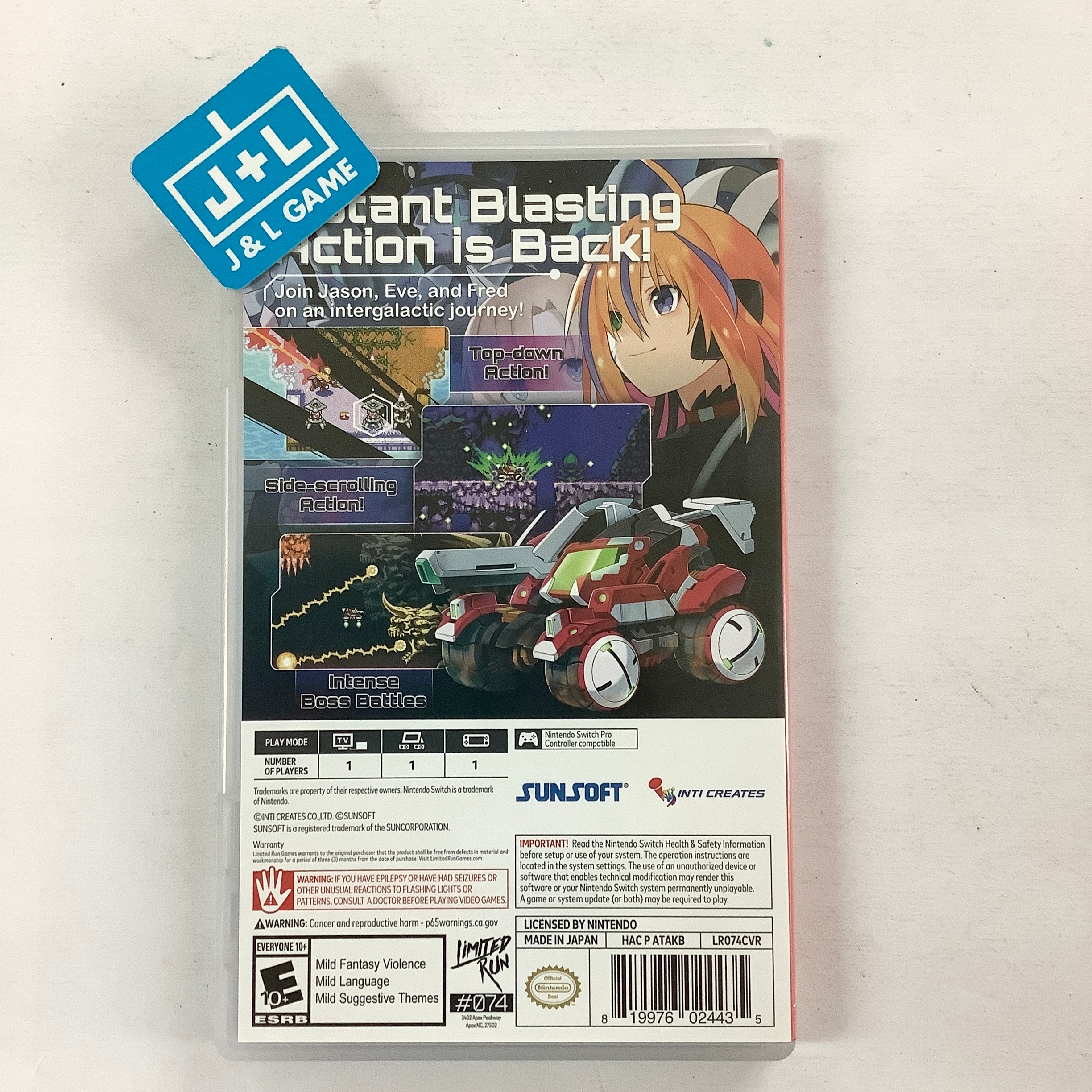 Blaster Master Zero 2 (Limited Run #074) - (NSW) Nintendo Switch [Pre-Owned] Video Games Limited Run Games   